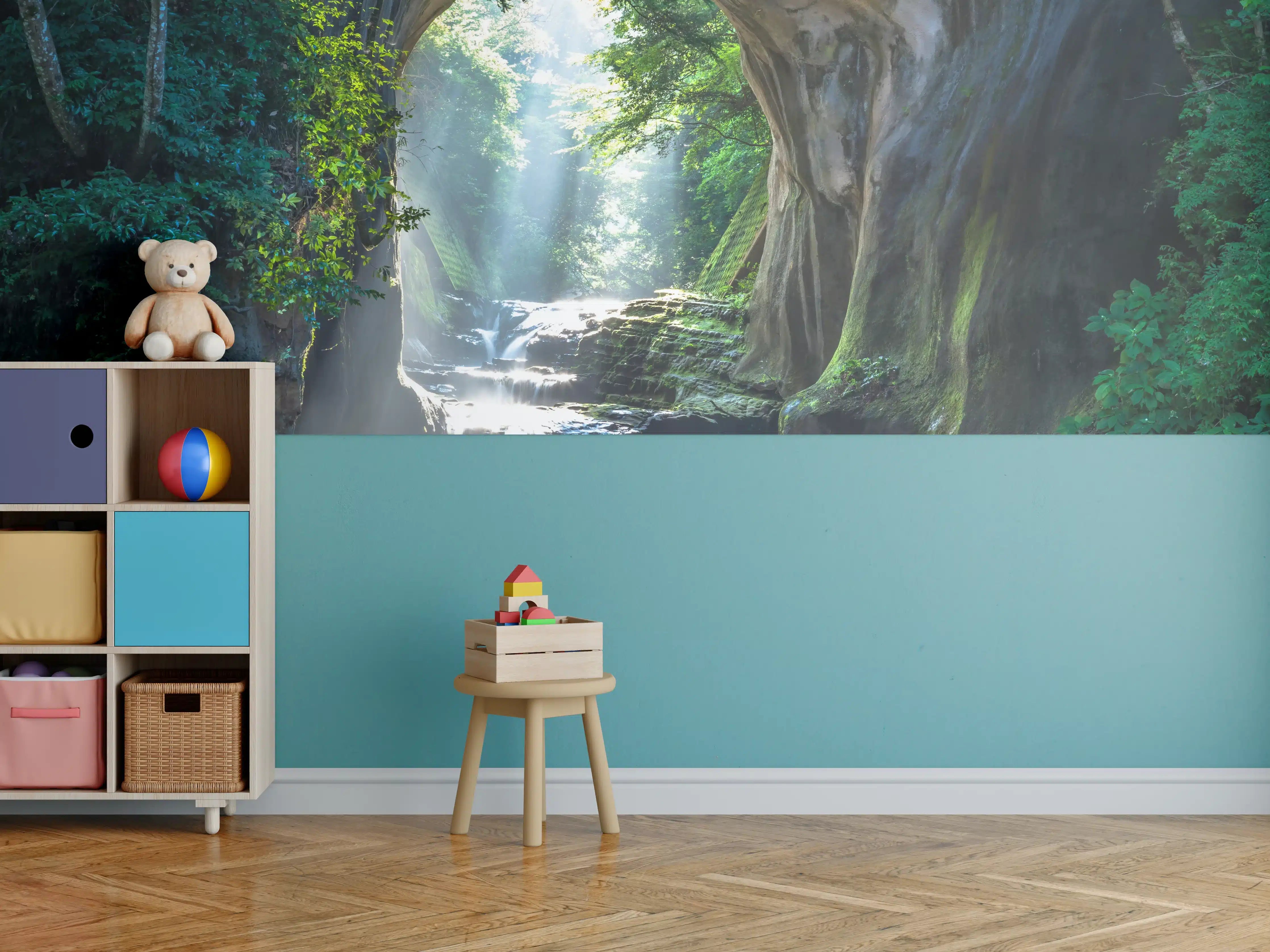 Kinderzimmer Wandgestaltung - Friedlicher Chiba Wasserfall
