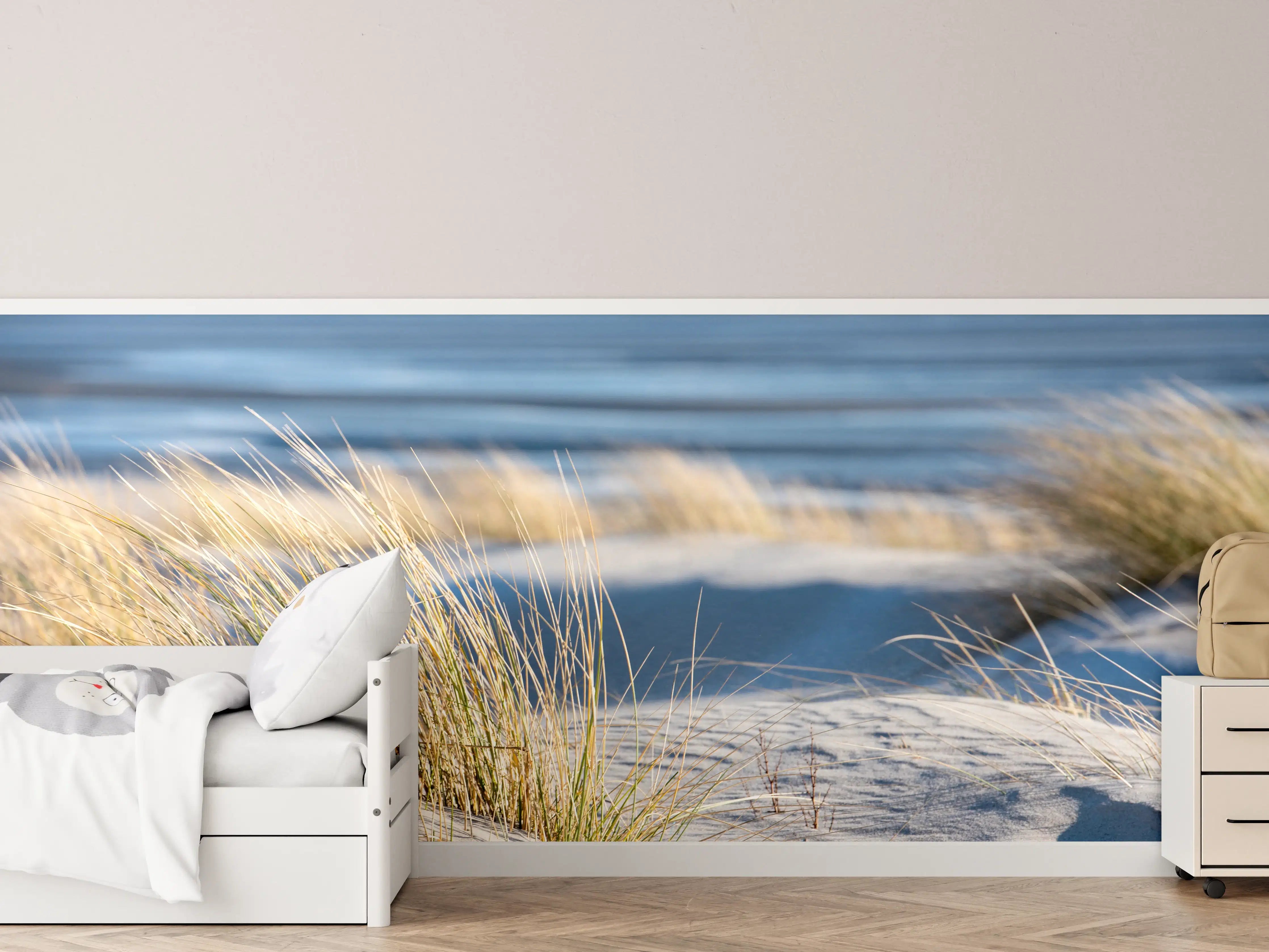 Kinderzimmer Wandgestaltung - Friedlicher Strand - Nordsee