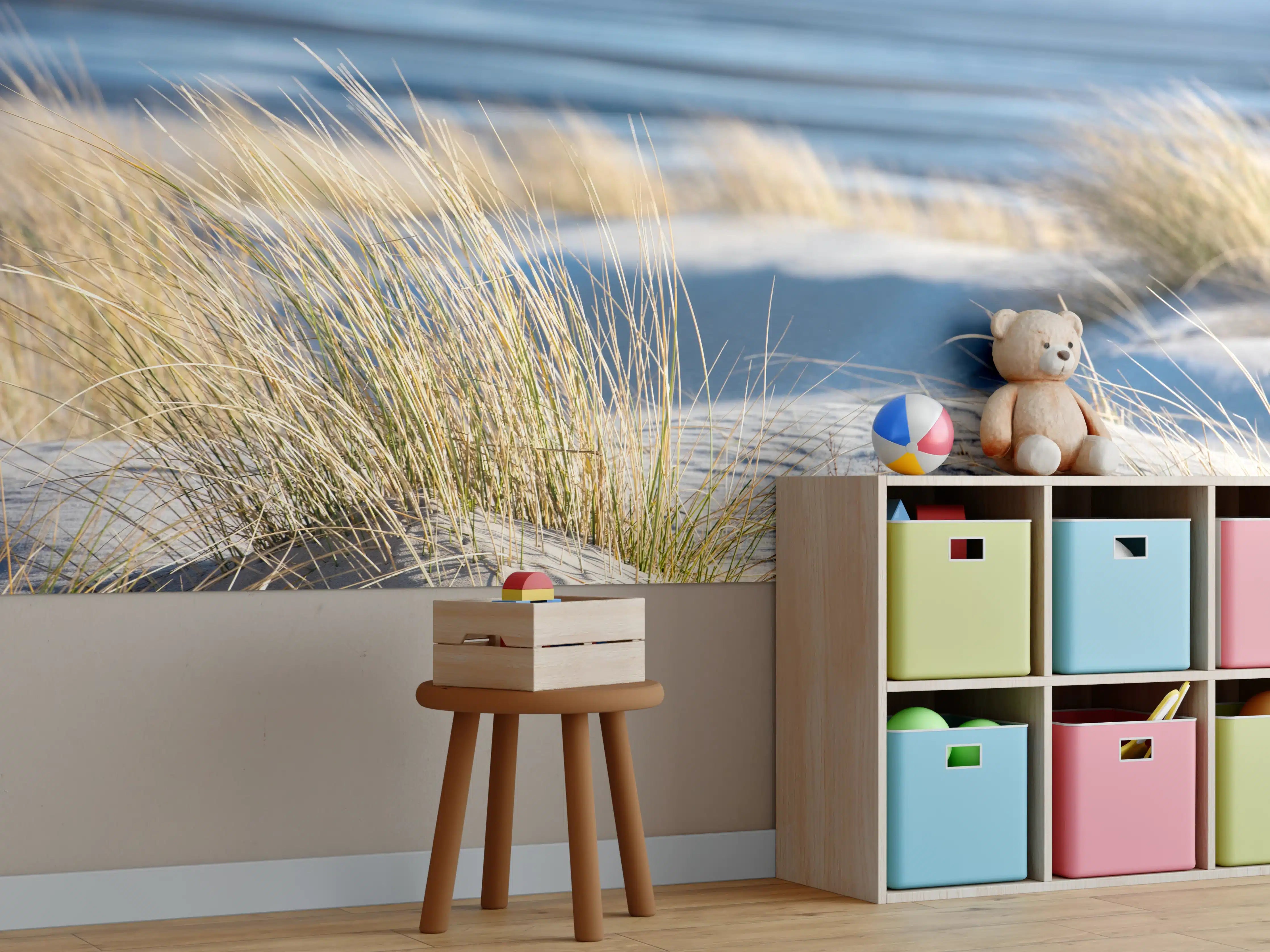 Kinderzimmer Wandgestaltung - Friedlicher Strand - Nordsee