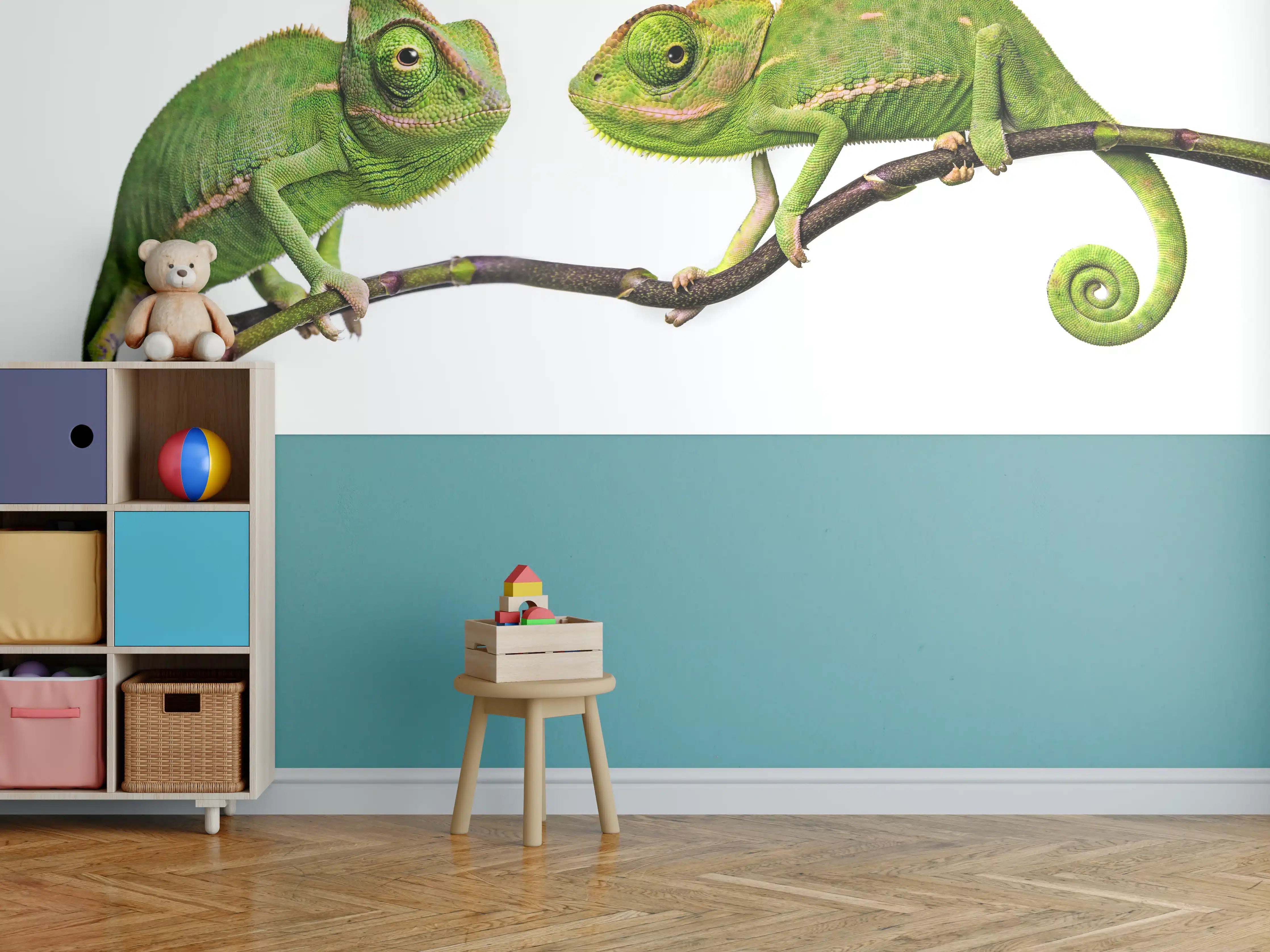 Kinderzimmer Wandgestaltung - Fröhliche Chamäleons