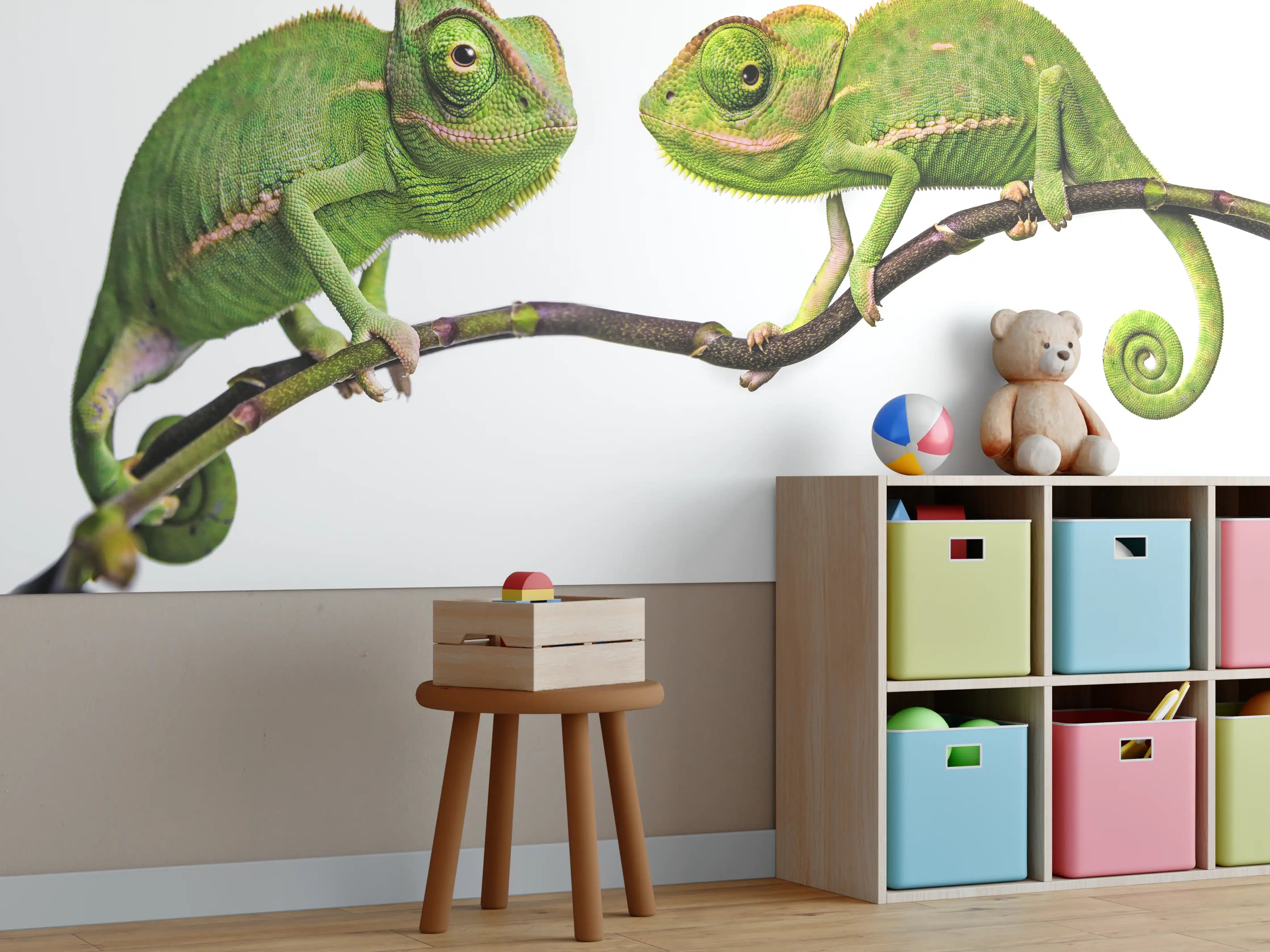 Kinderzimmer Wandgestaltung - Fröhliche Chamäleons