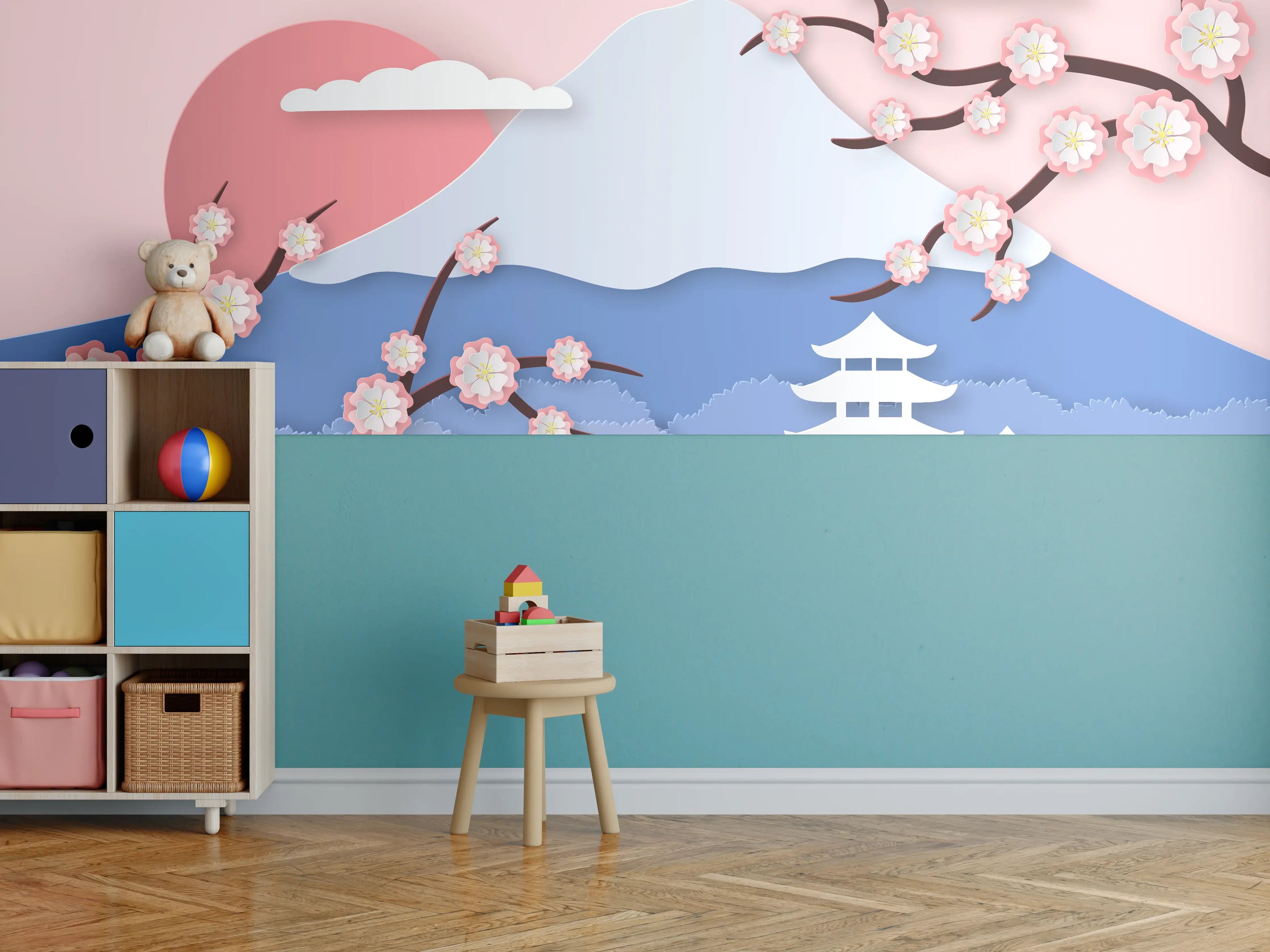 Kinderzimmer Wandgestaltung - Fujiyama modern Style
