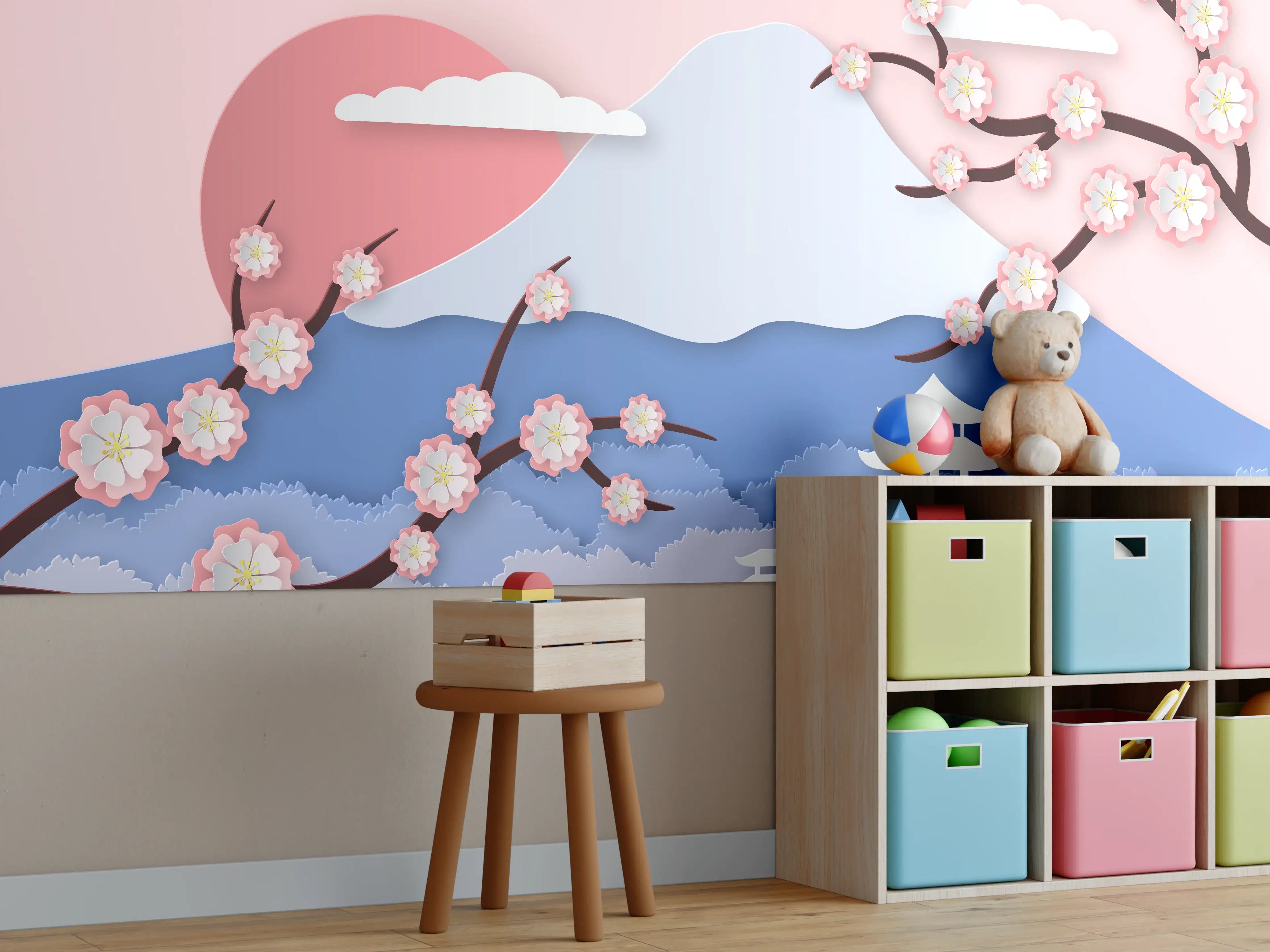 Kinderzimmer Wandgestaltung - Fujiyama modern Style