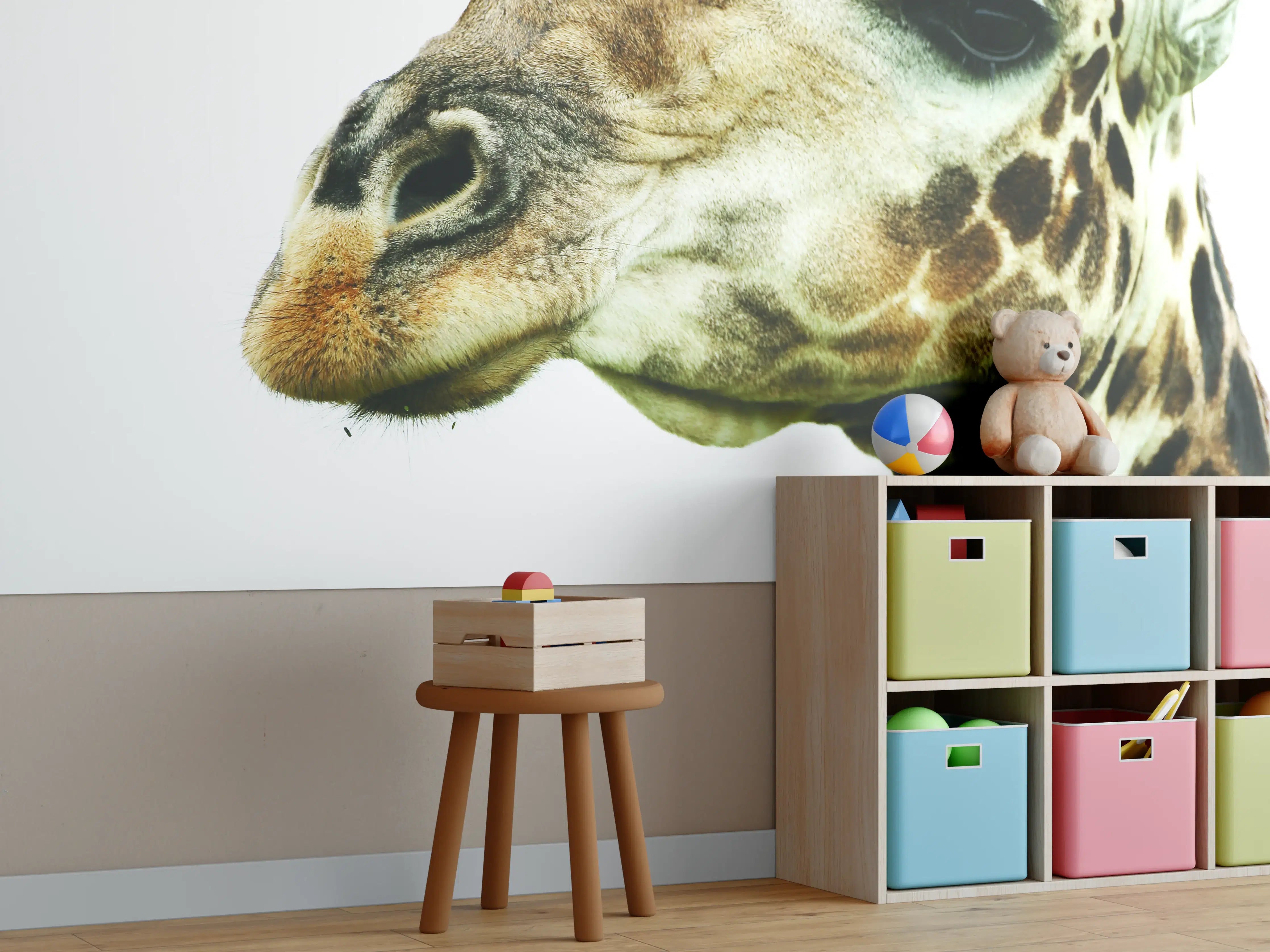 Kinderzimmer Wandgestaltung - Giraffe - Nahaufnahme