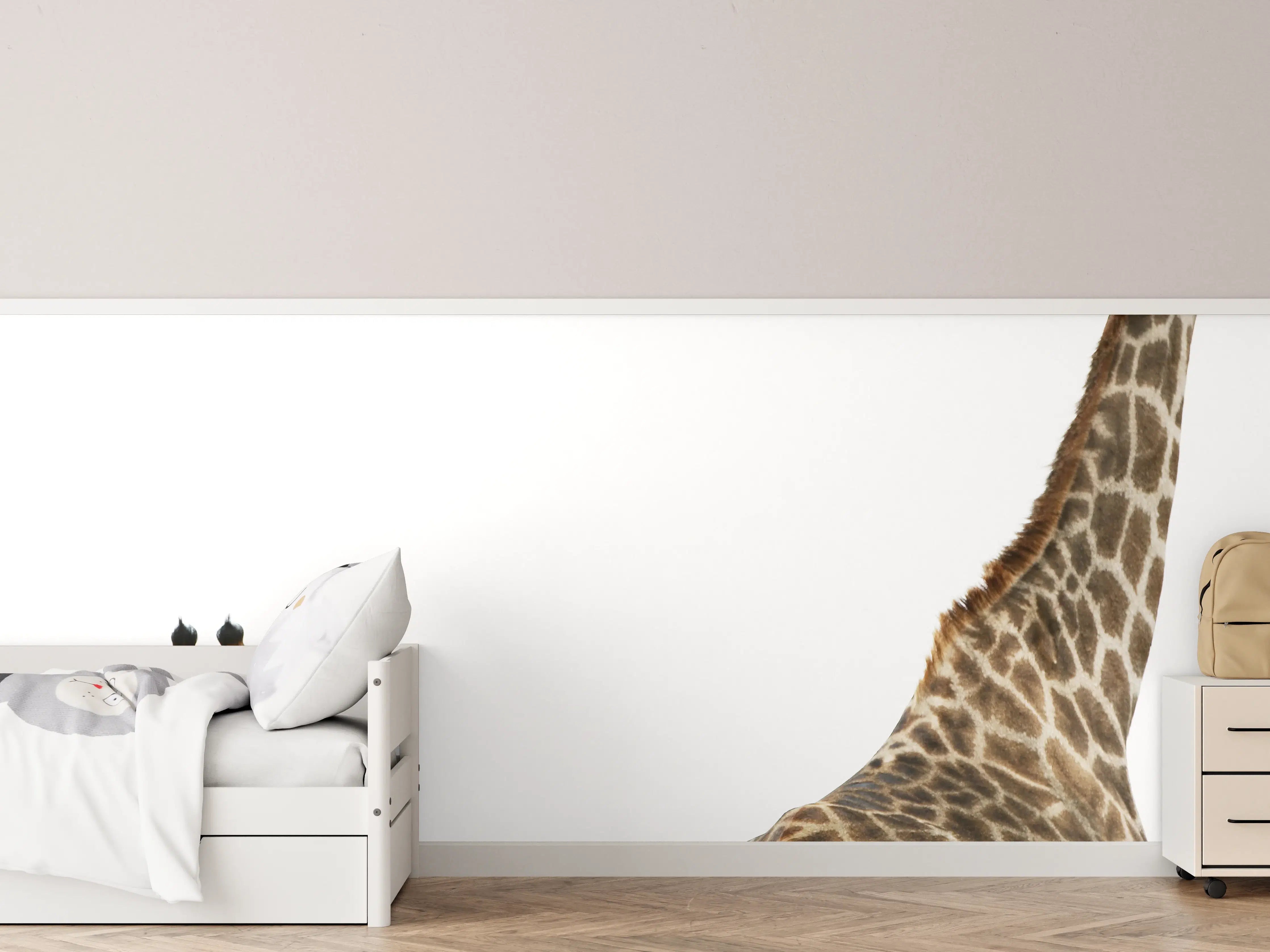 Kinderzimmer Wandgestaltung - Giraffen Familie - hell