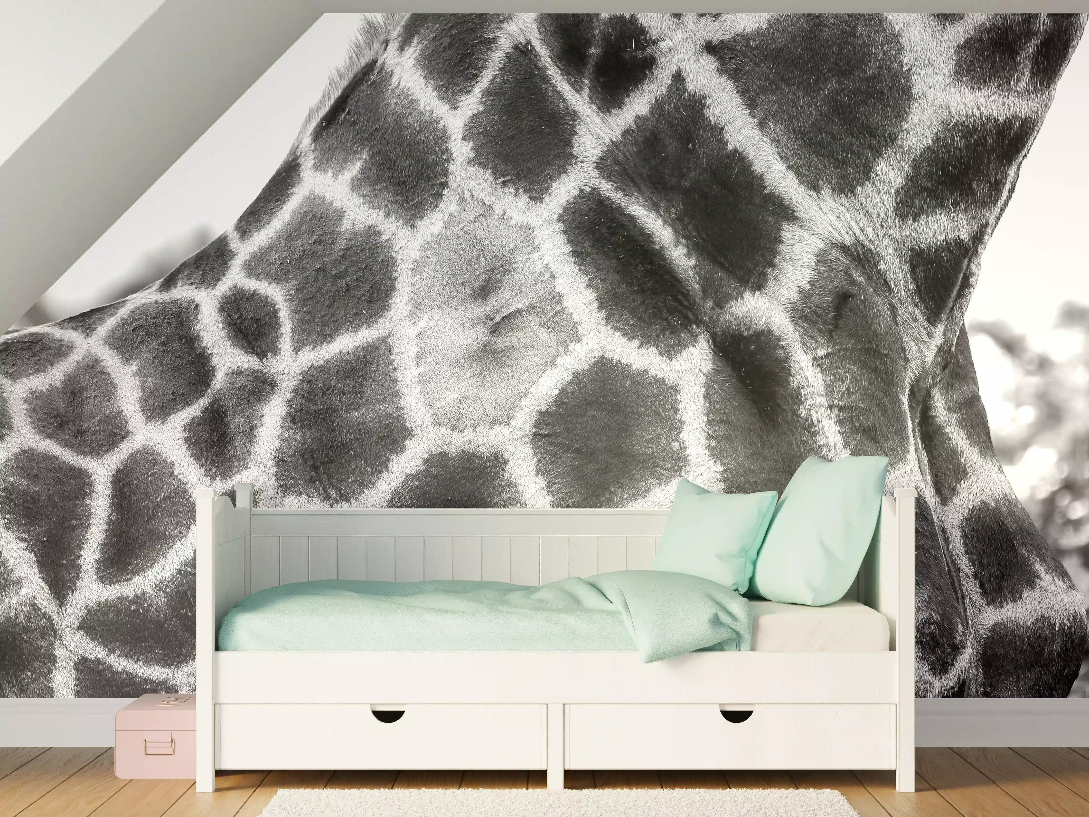 Kinderzimmer Wandgestaltung - Giraffen Oberkörper