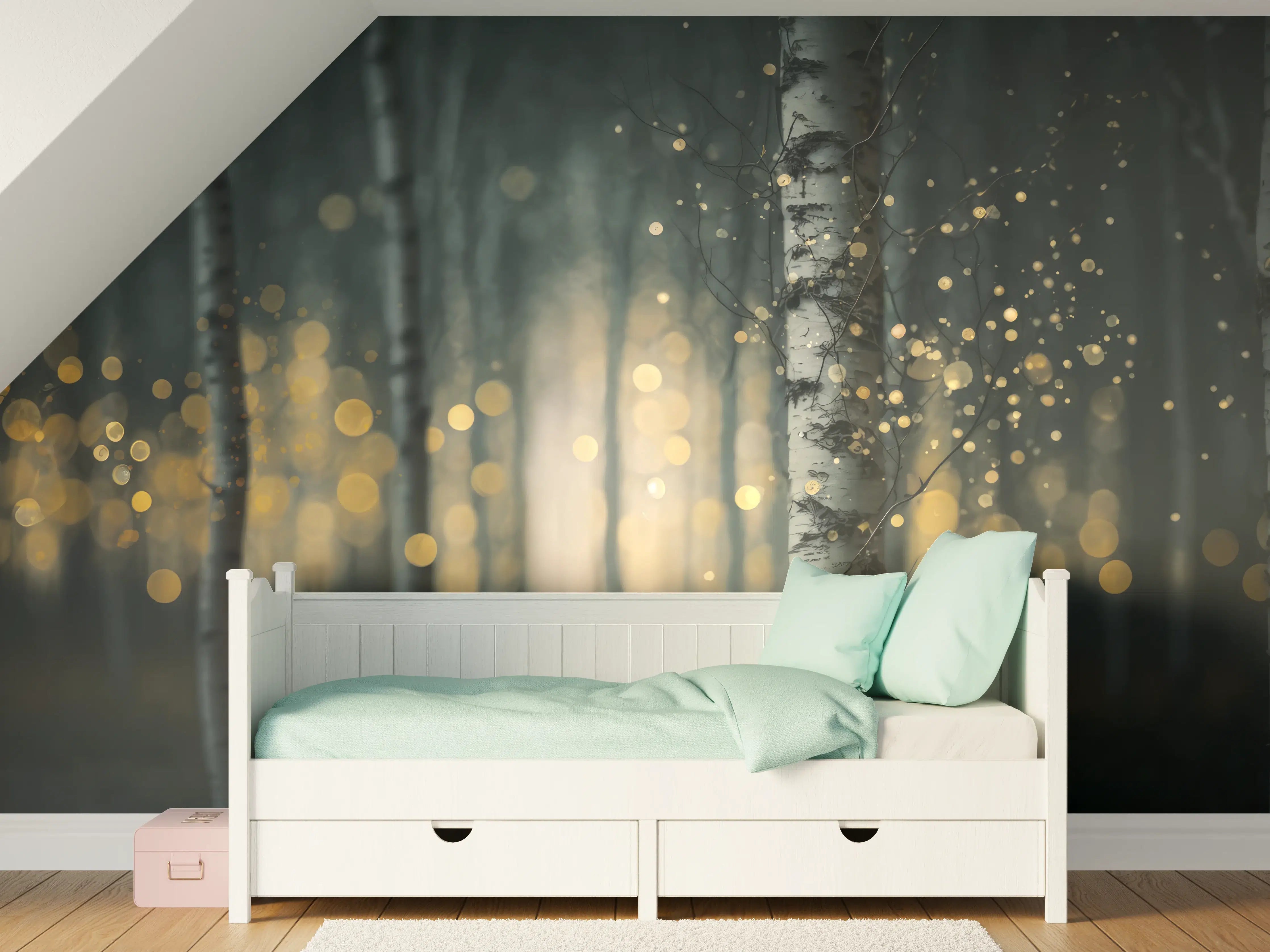 Kinderzimmer Wandgestaltung - Glühender Magischer Wald