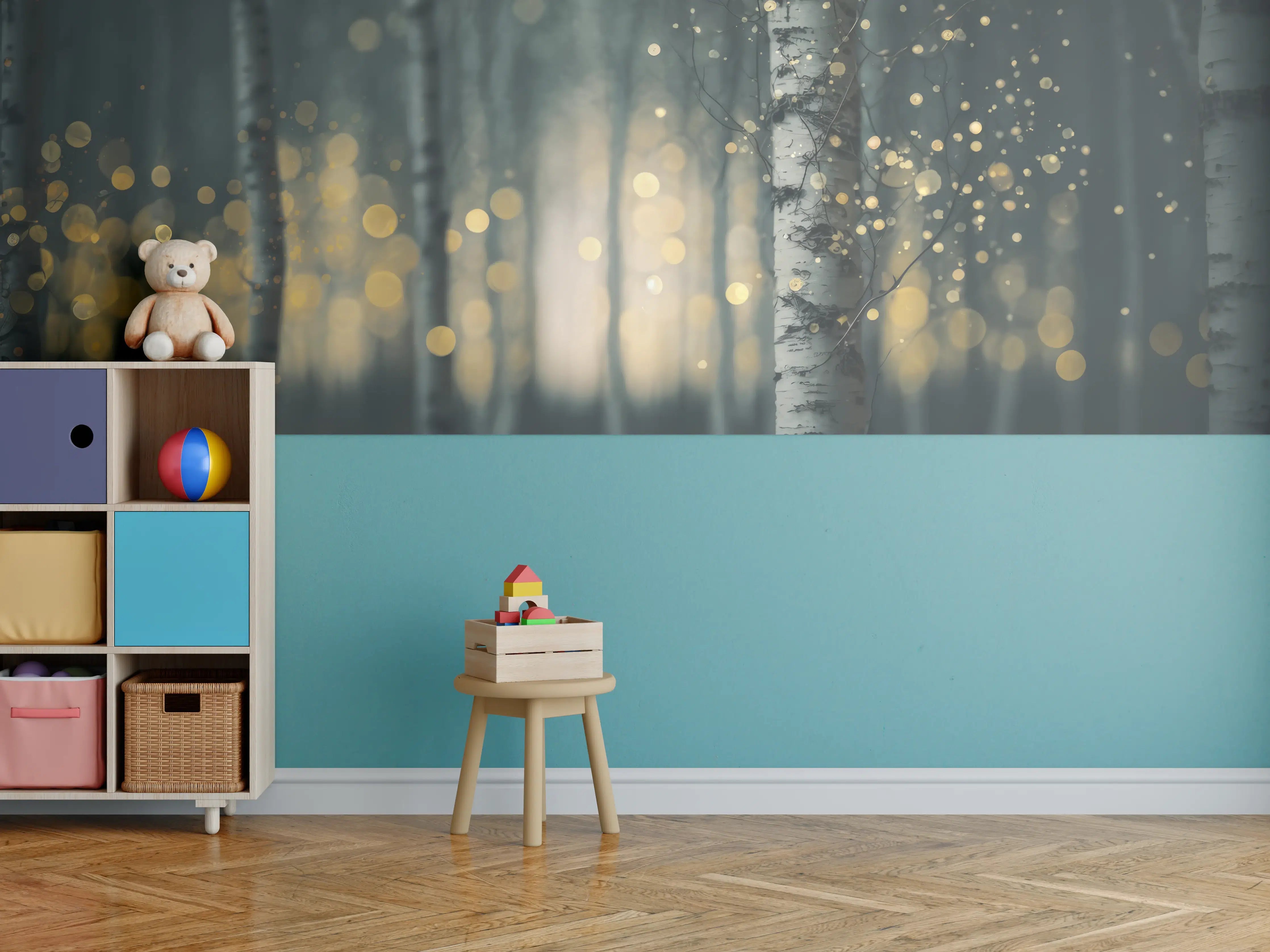 Kinderzimmer Wandgestaltung - Glühender Magischer Wald