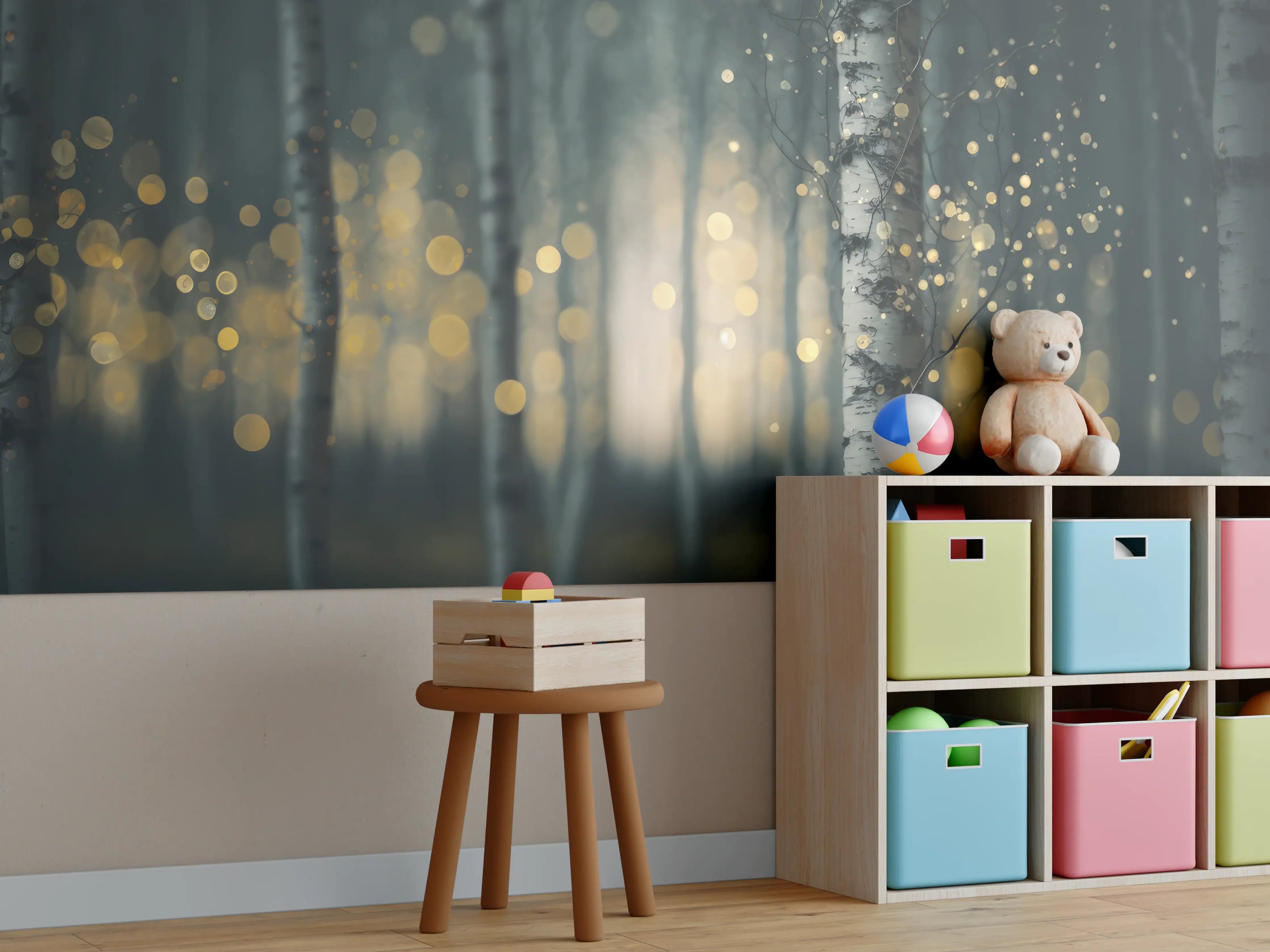 Kinderzimmer Wandgestaltung - Glühender Magischer Wald