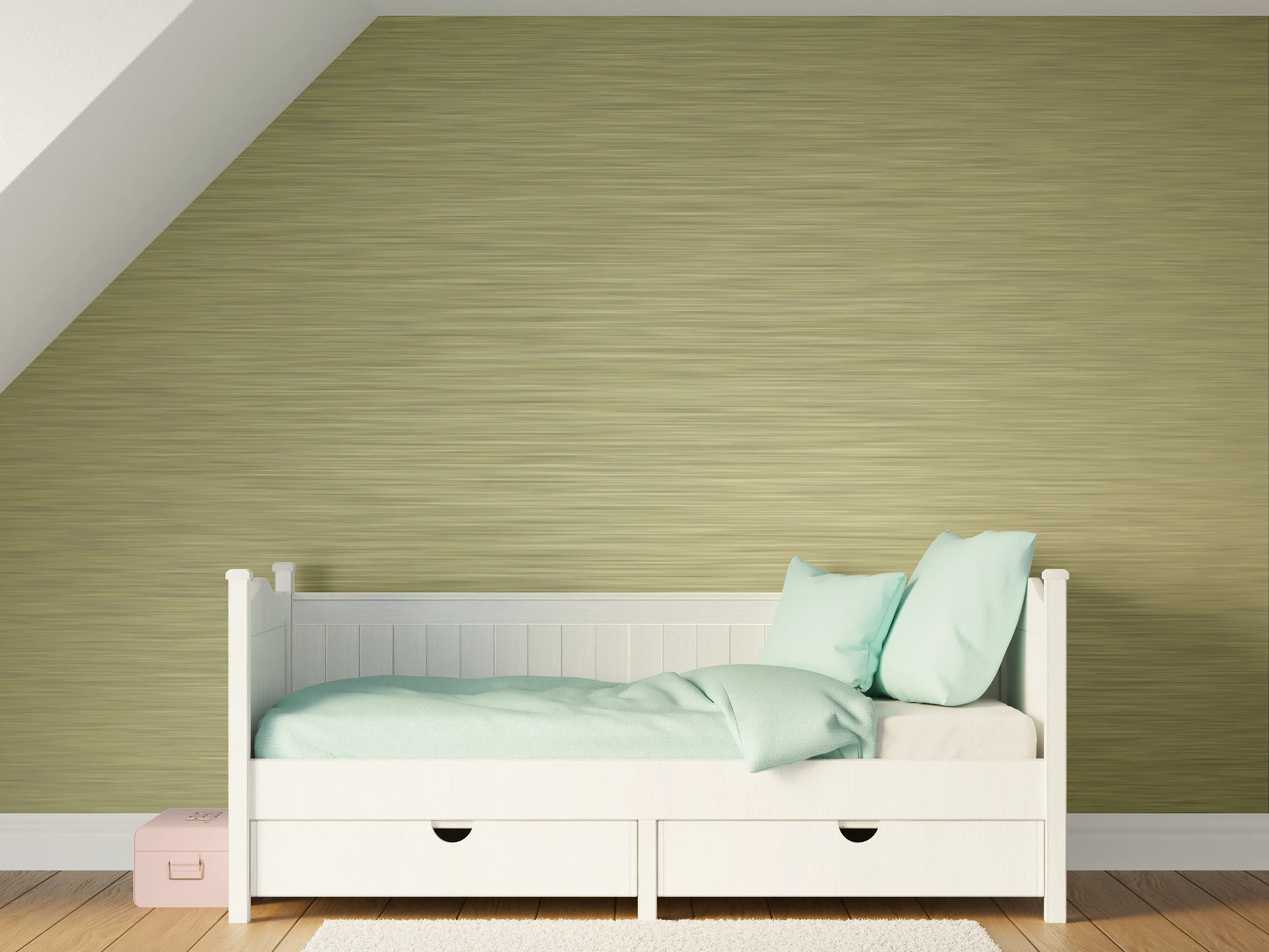 Kinderzimmer Wandgestaltung - Gold - ALU Prime - Metall Gebürstet