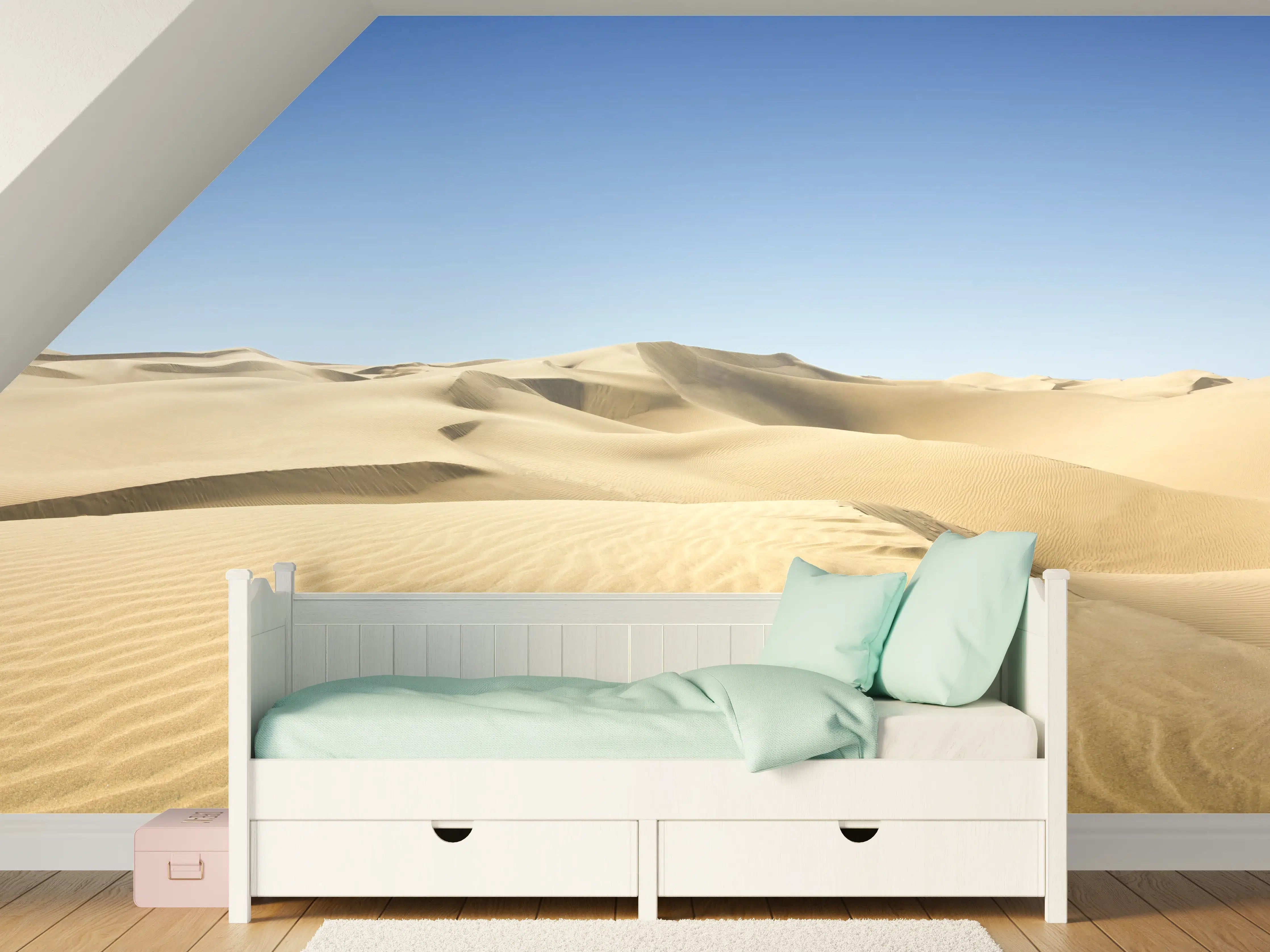 Kinderzimmer Wandgestaltung - Gold desert