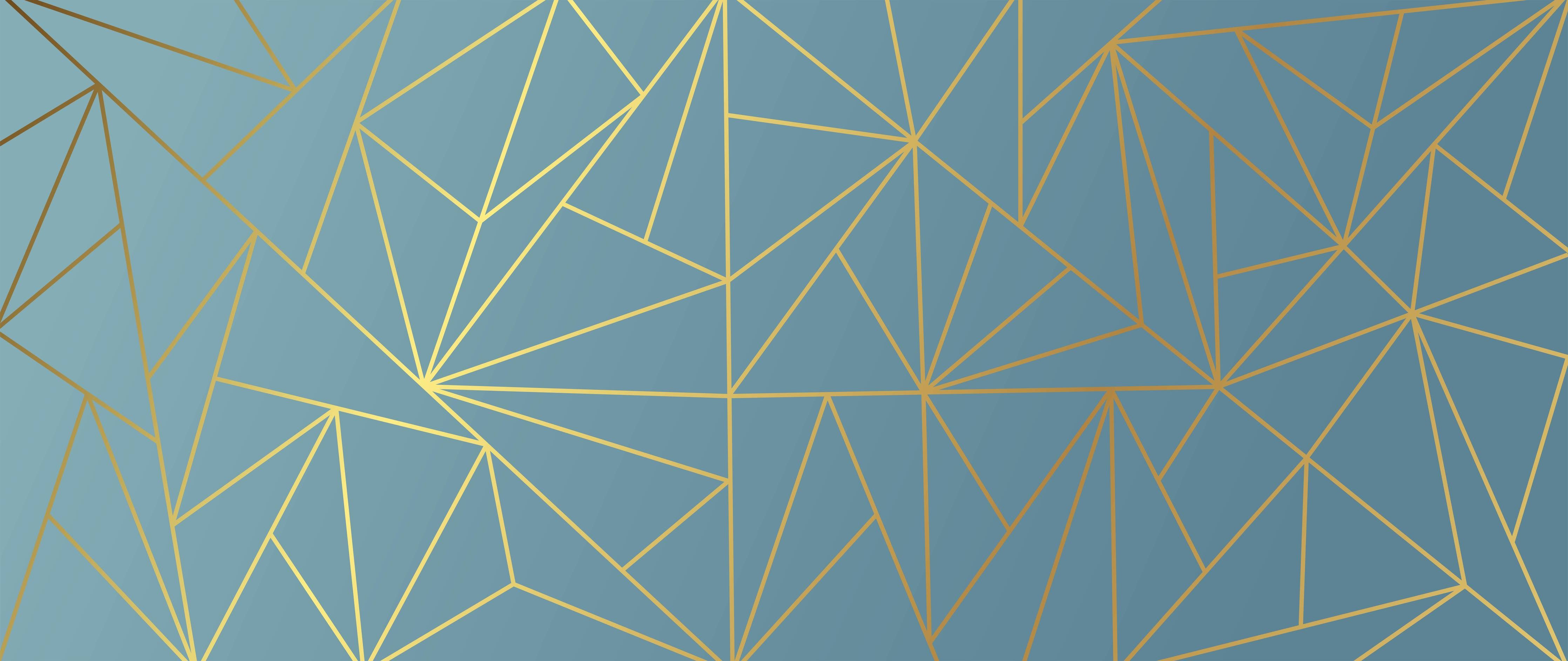 Kinderzimmer Wandgestaltung-GoldLine Geometrische Kunst