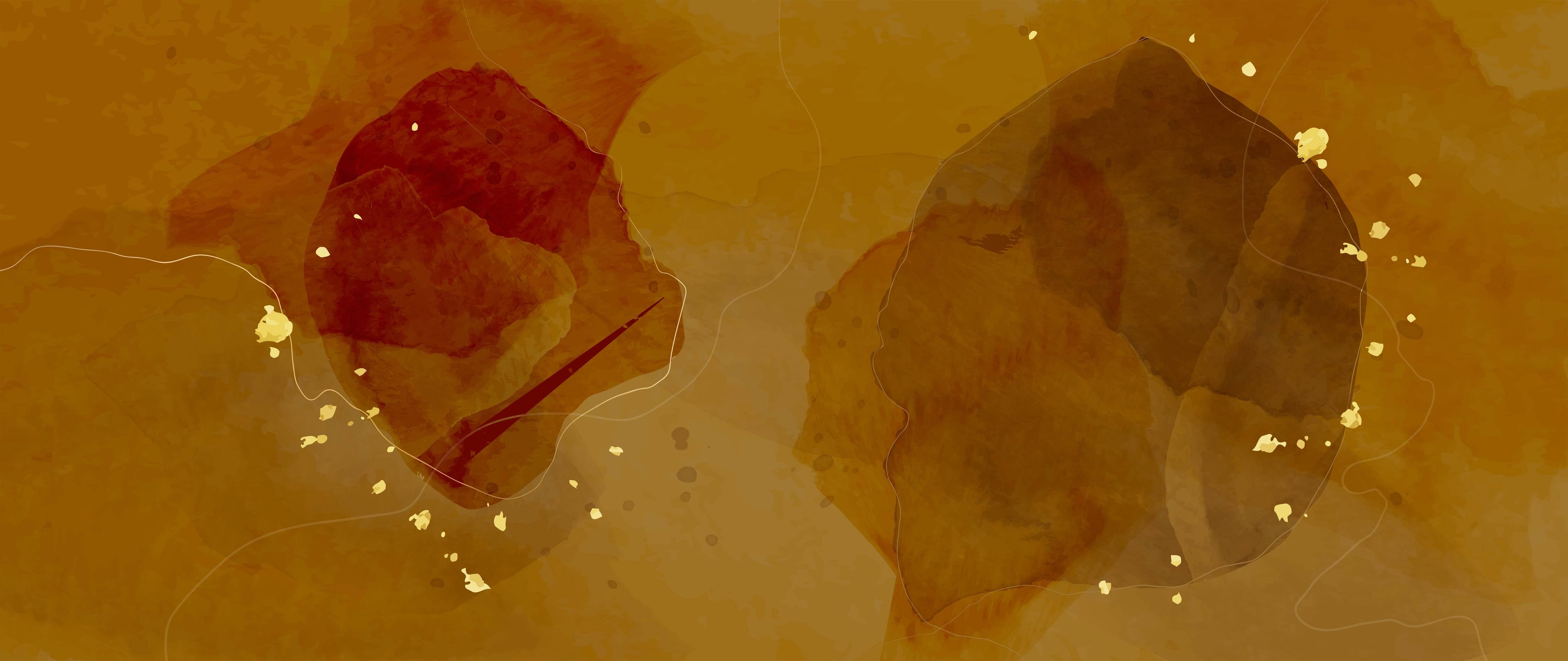 Kinderzimmer Wandgestaltung-Goldene Blätter im Wasser