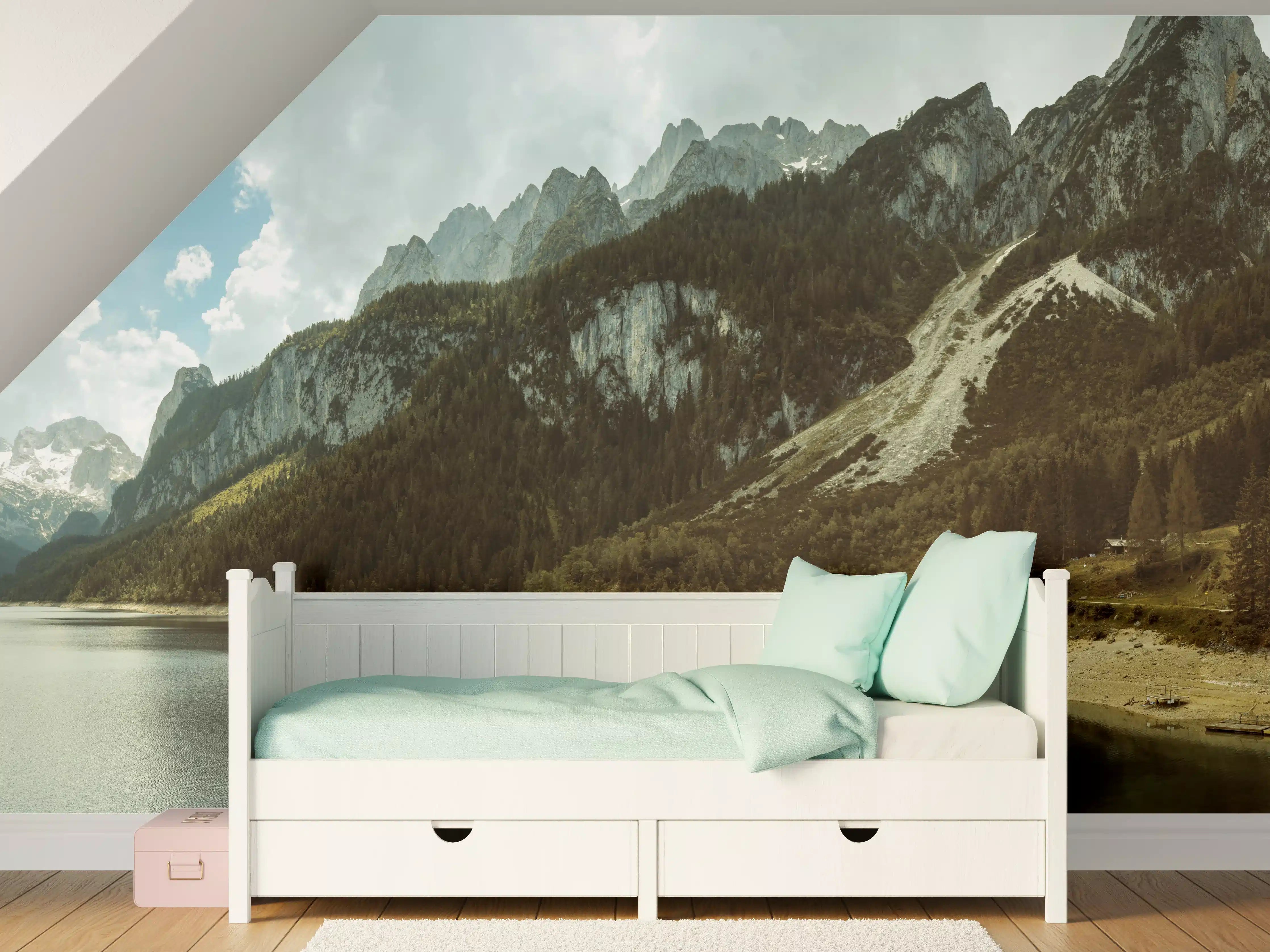 Kinderzimmer Wandgestaltung - Gosausee Panorama