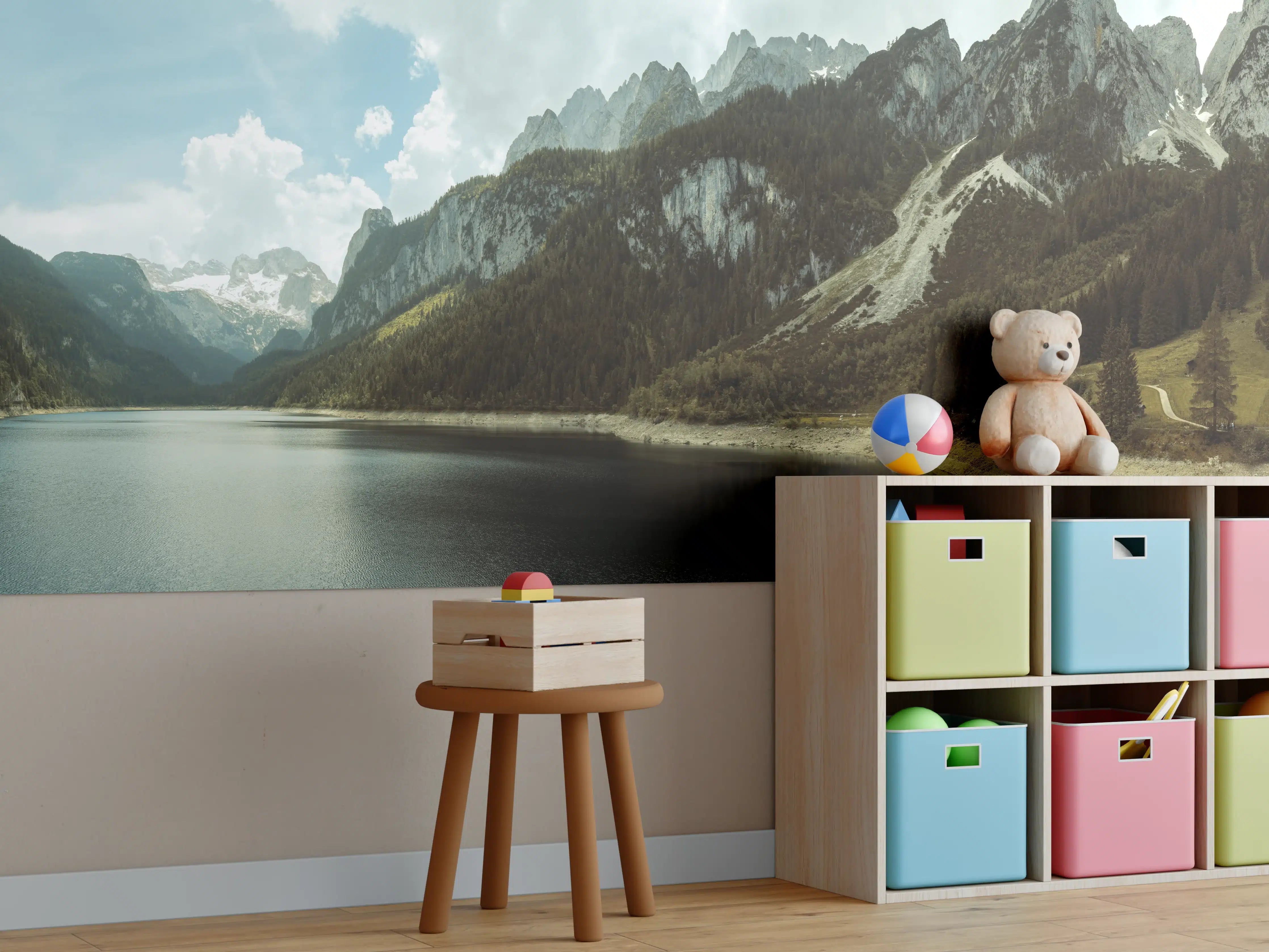 Kinderzimmer Wandgestaltung - Gosausee Panorama