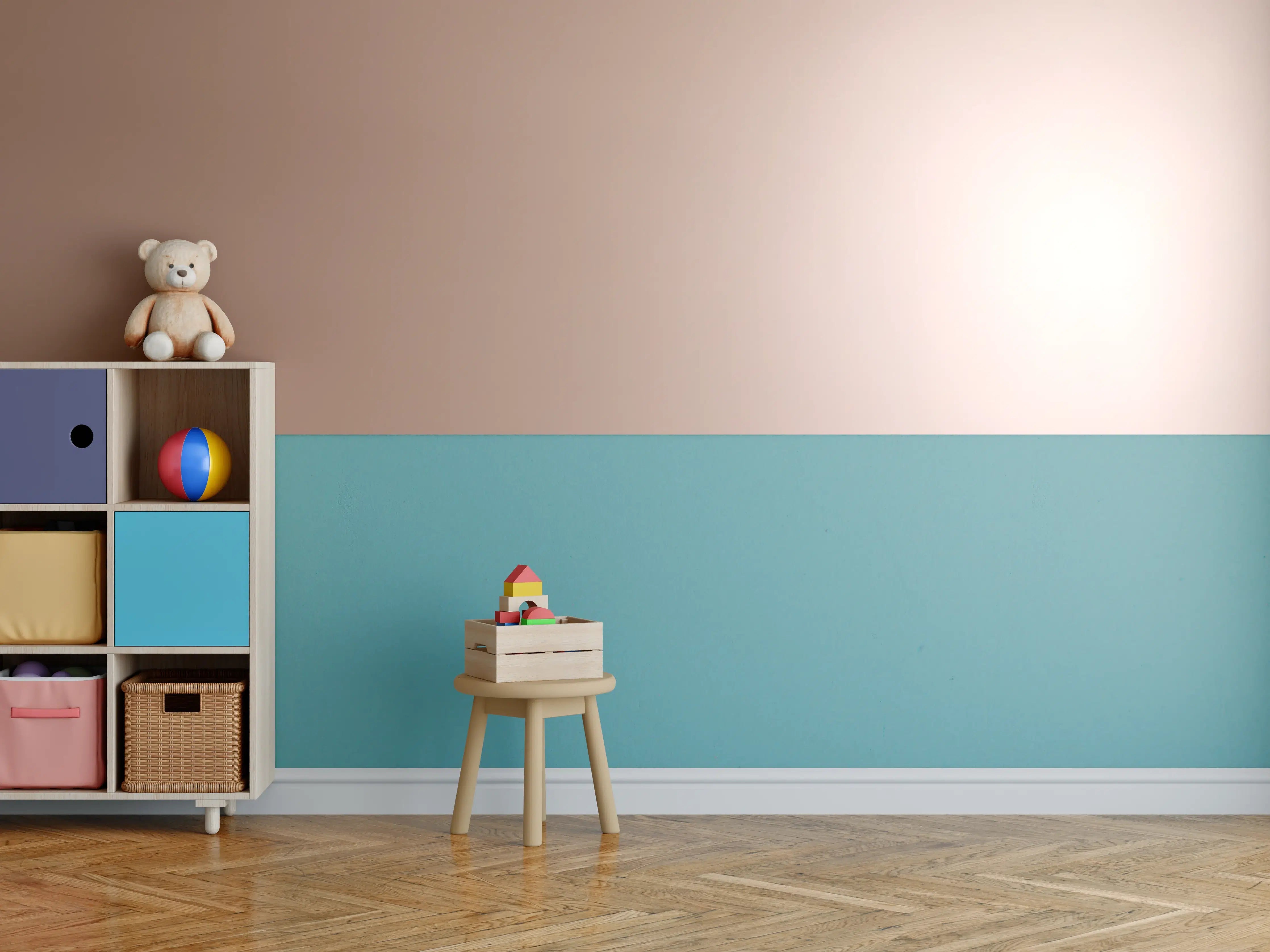 Kinderzimmer Wandgestaltung - Gradient Rose - Hintergrundtextur