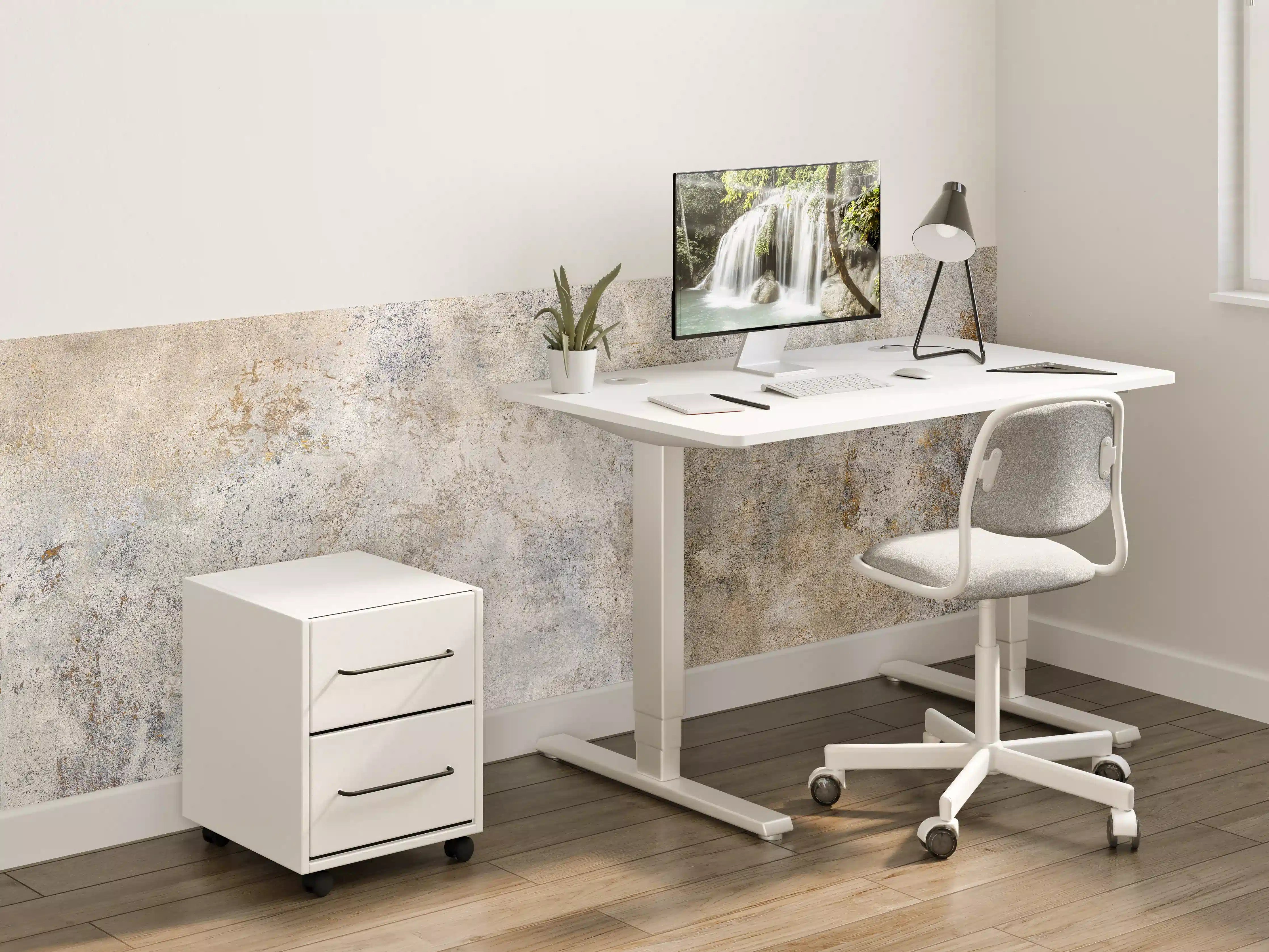 Kinderzimmer Wandgestaltung - Gräuliche Zement Textur