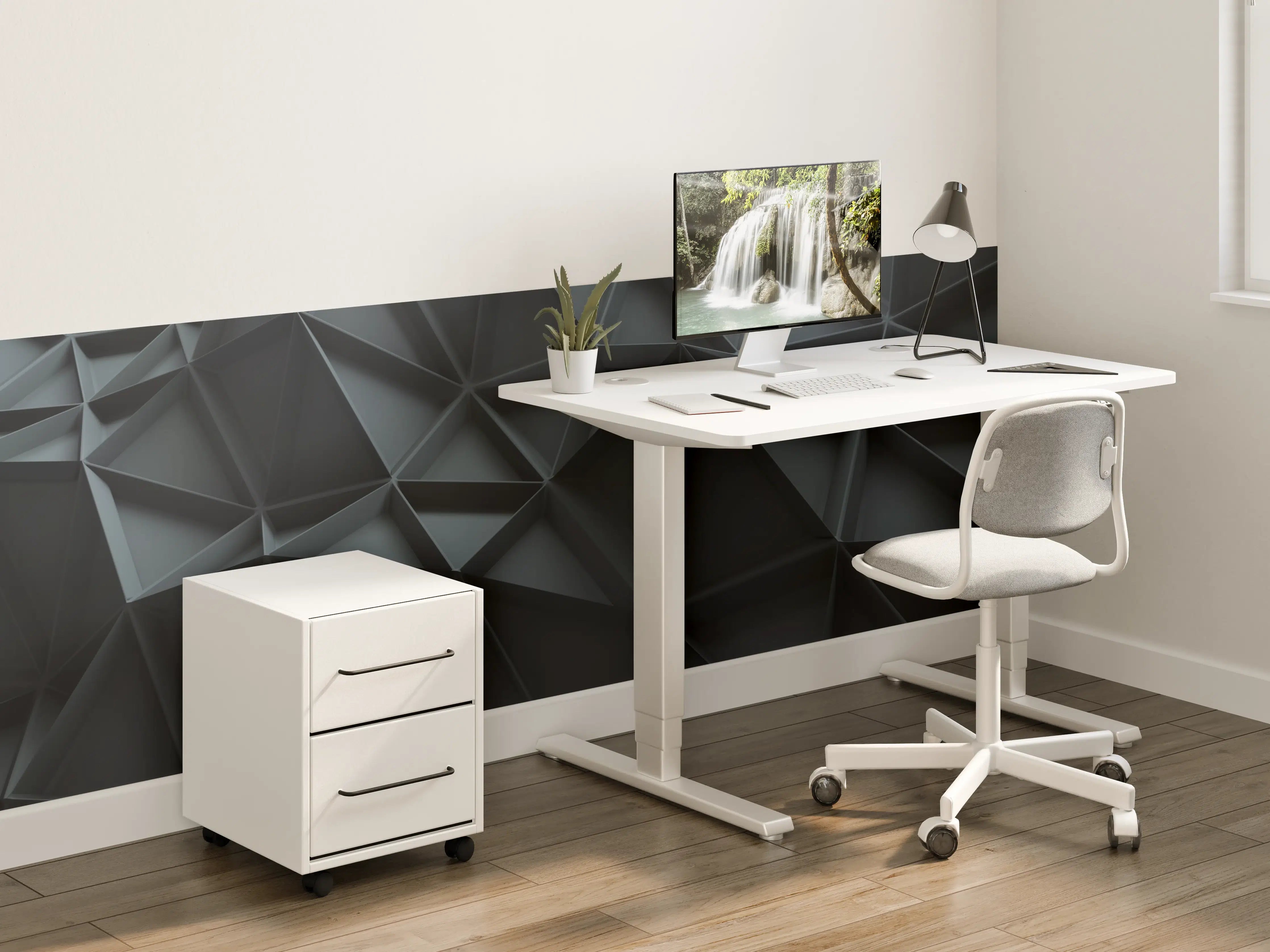 Kinderzimmer Wandgestaltung - Graue 3D Wandkunst