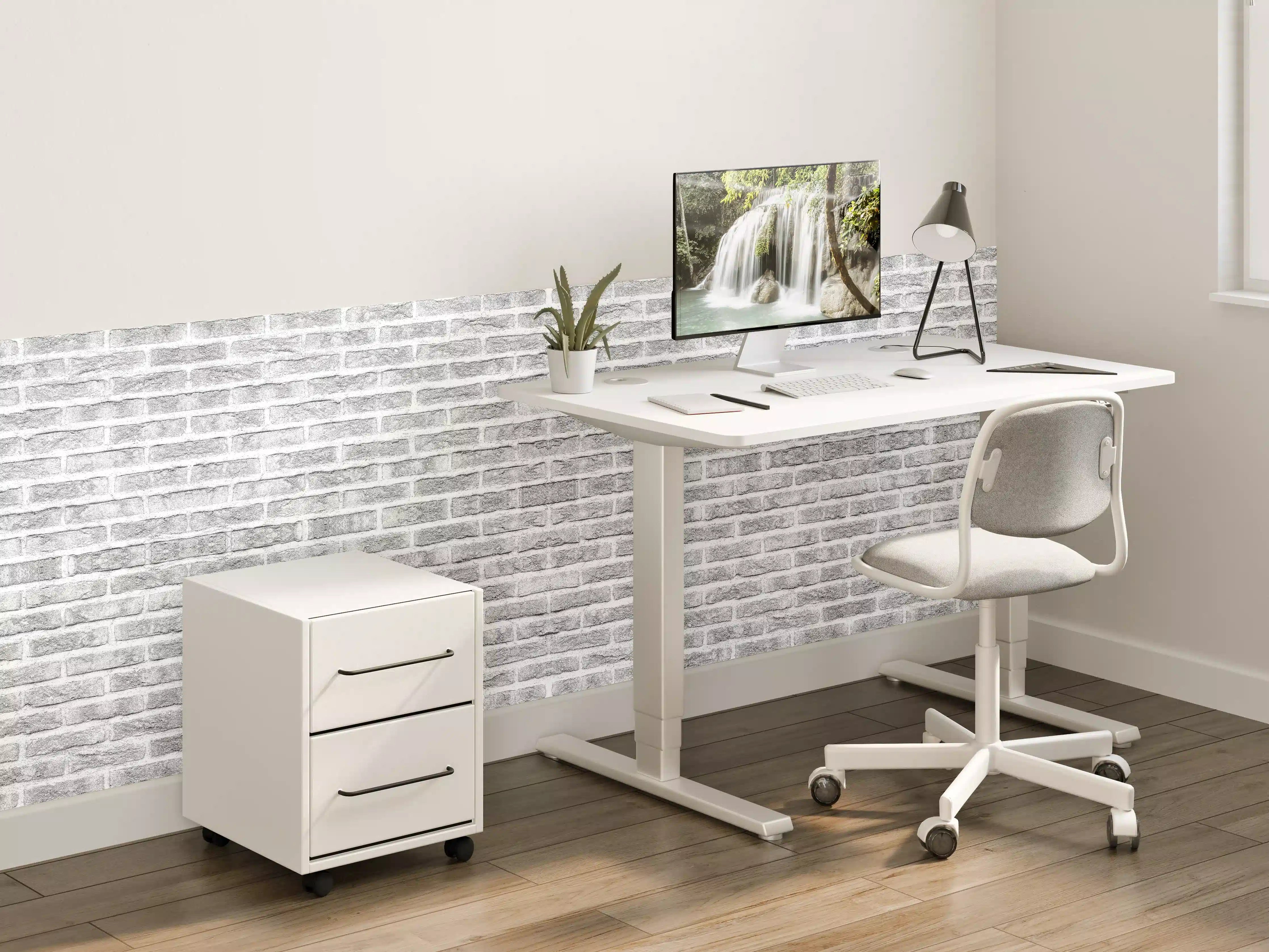 Kinderzimmer Wandgestaltung - Graue alte Ziegelwand