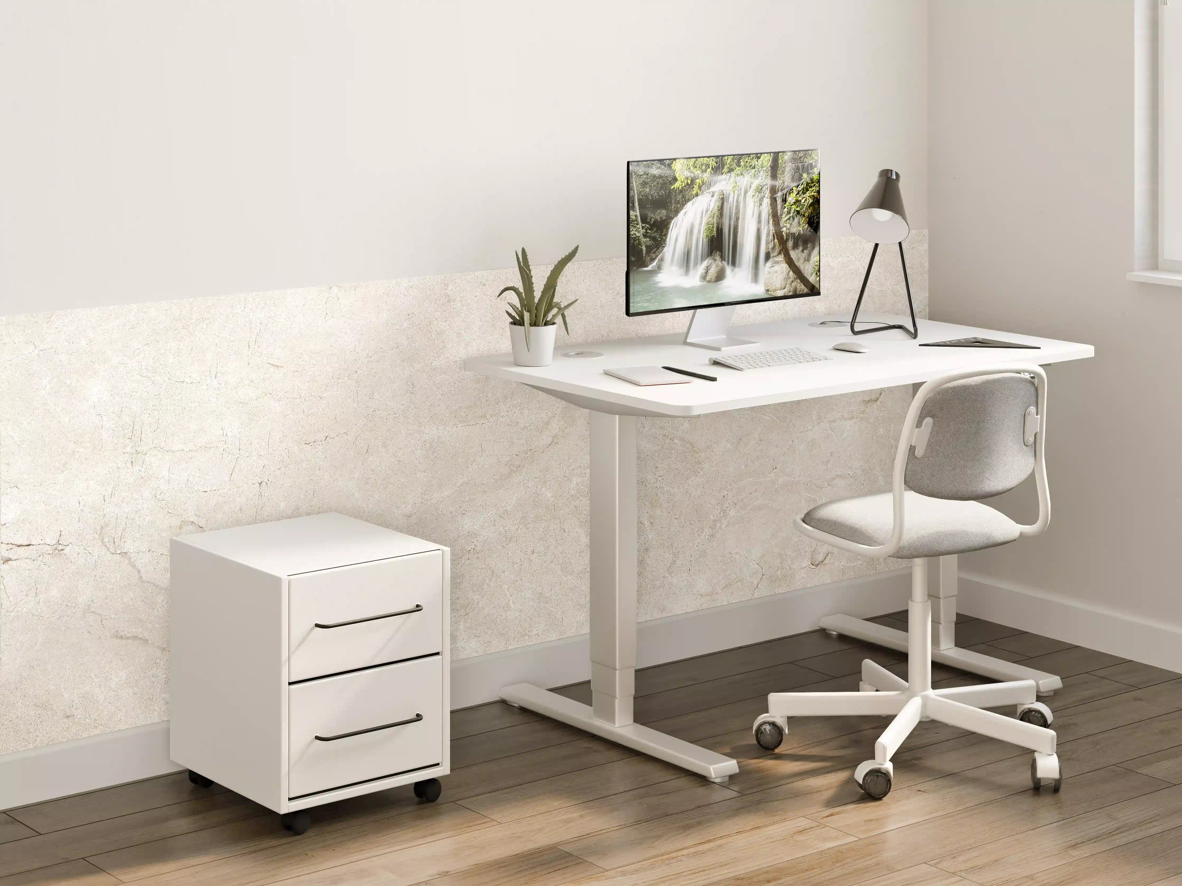 Kinderzimmer Wandgestaltung - Grauer Marmor auf steinigem Hintergrund