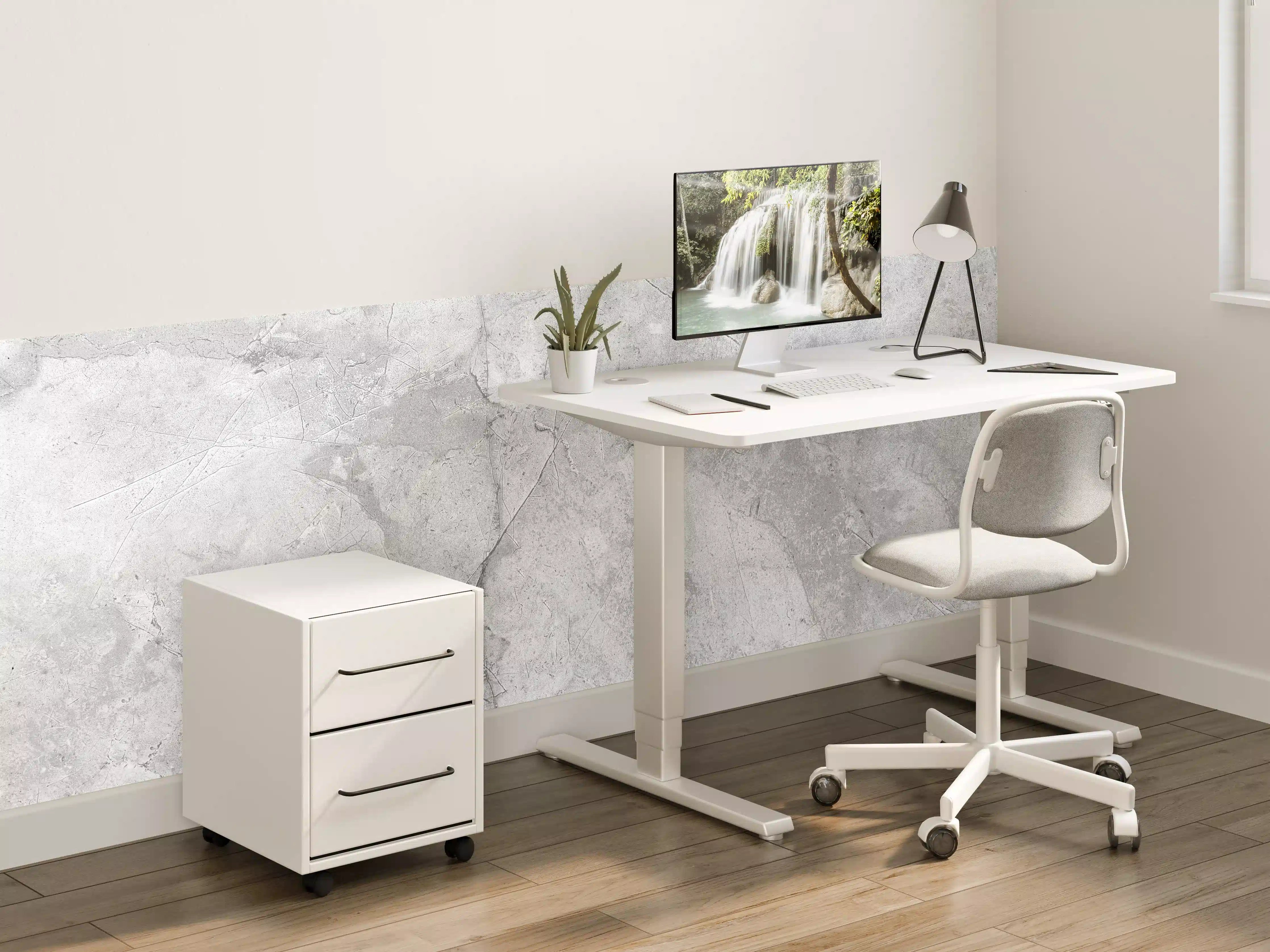 Kinderzimmer Wandgestaltung - Graues Betonmuster