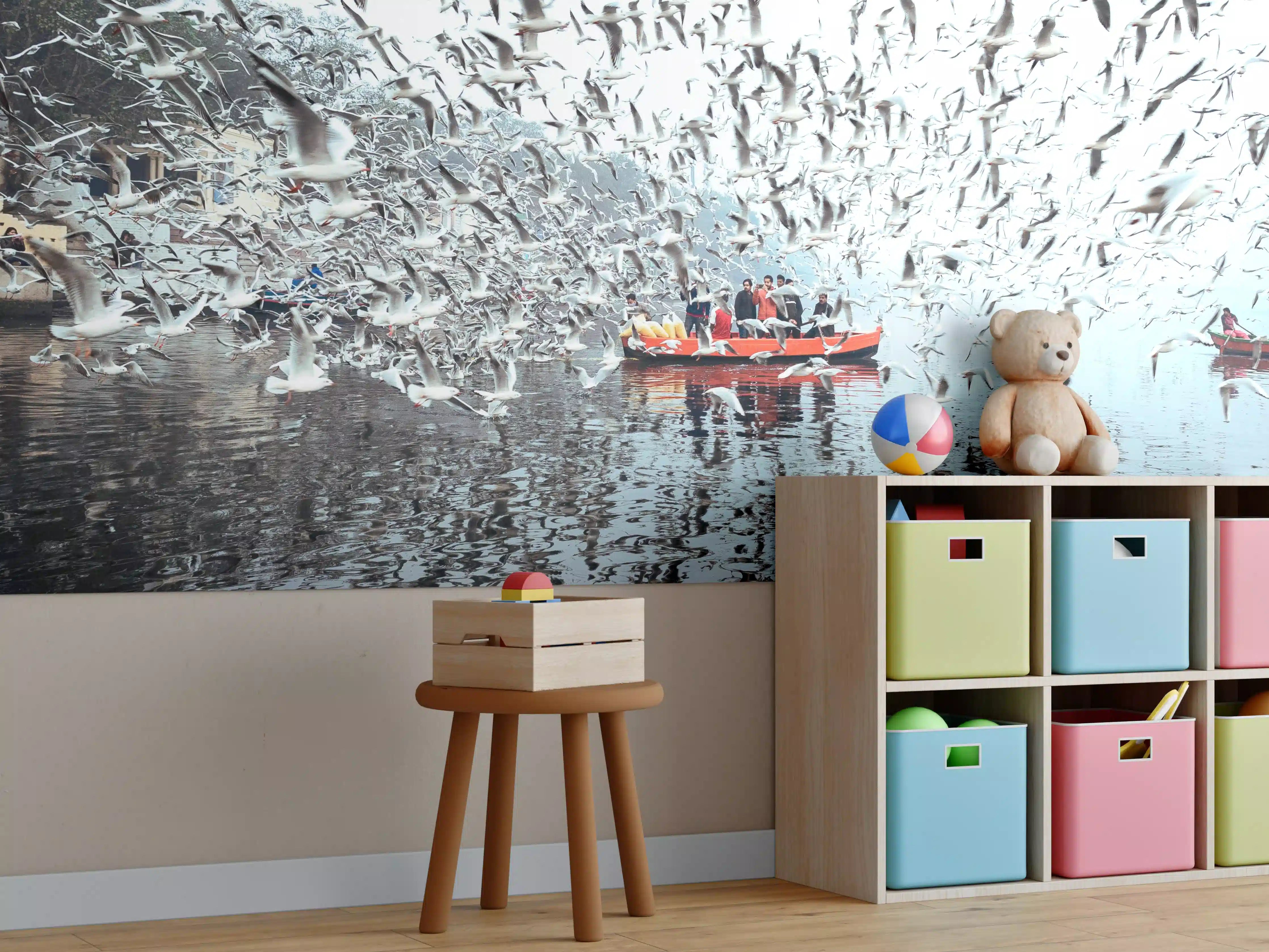 Kinderzimmer Wandgestaltung - Grauwege Flugspur