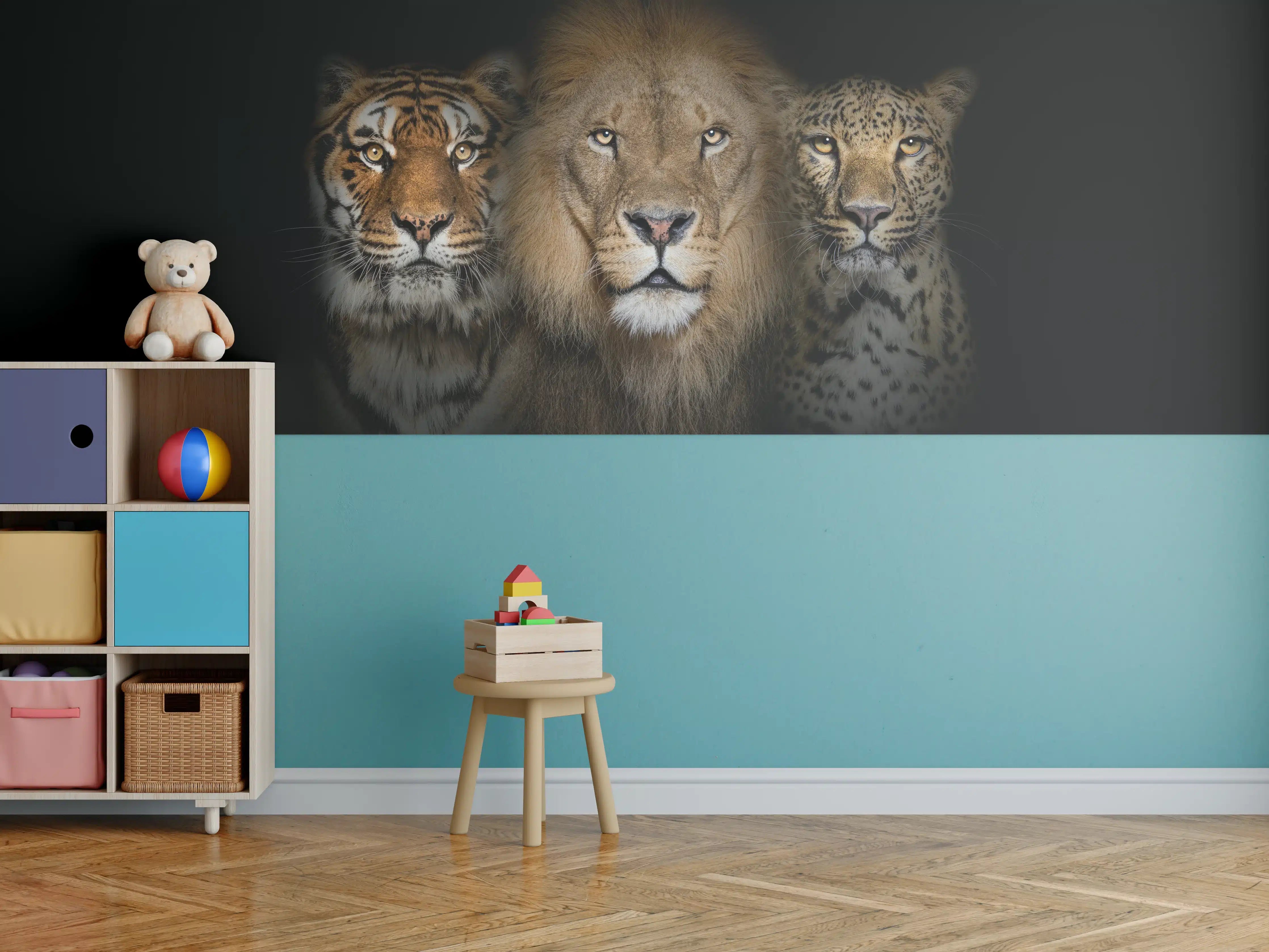 Kinderzimmer Wandgestaltung - Großkatzen