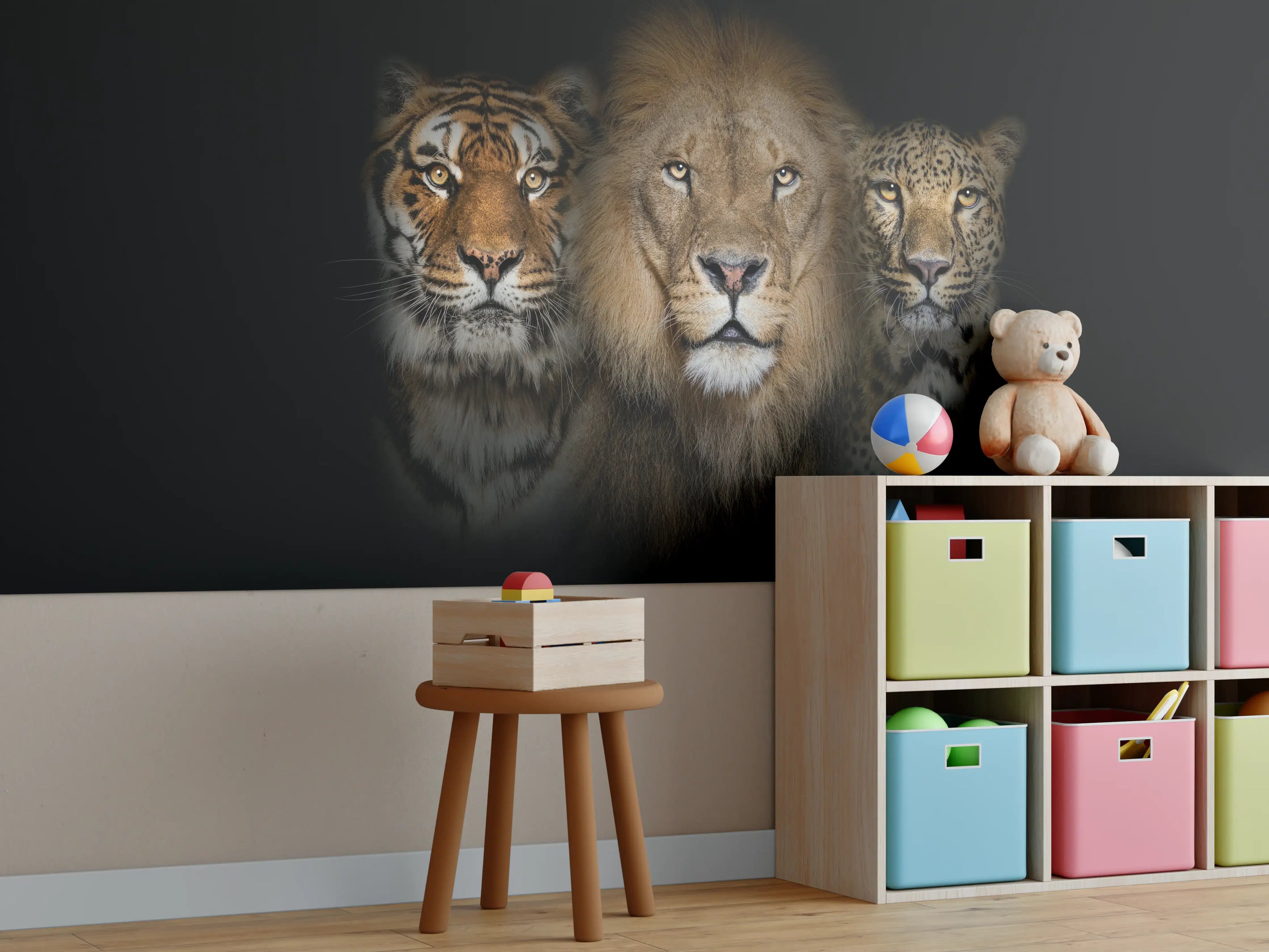 Kinderzimmer Wandgestaltung - Großkatzen