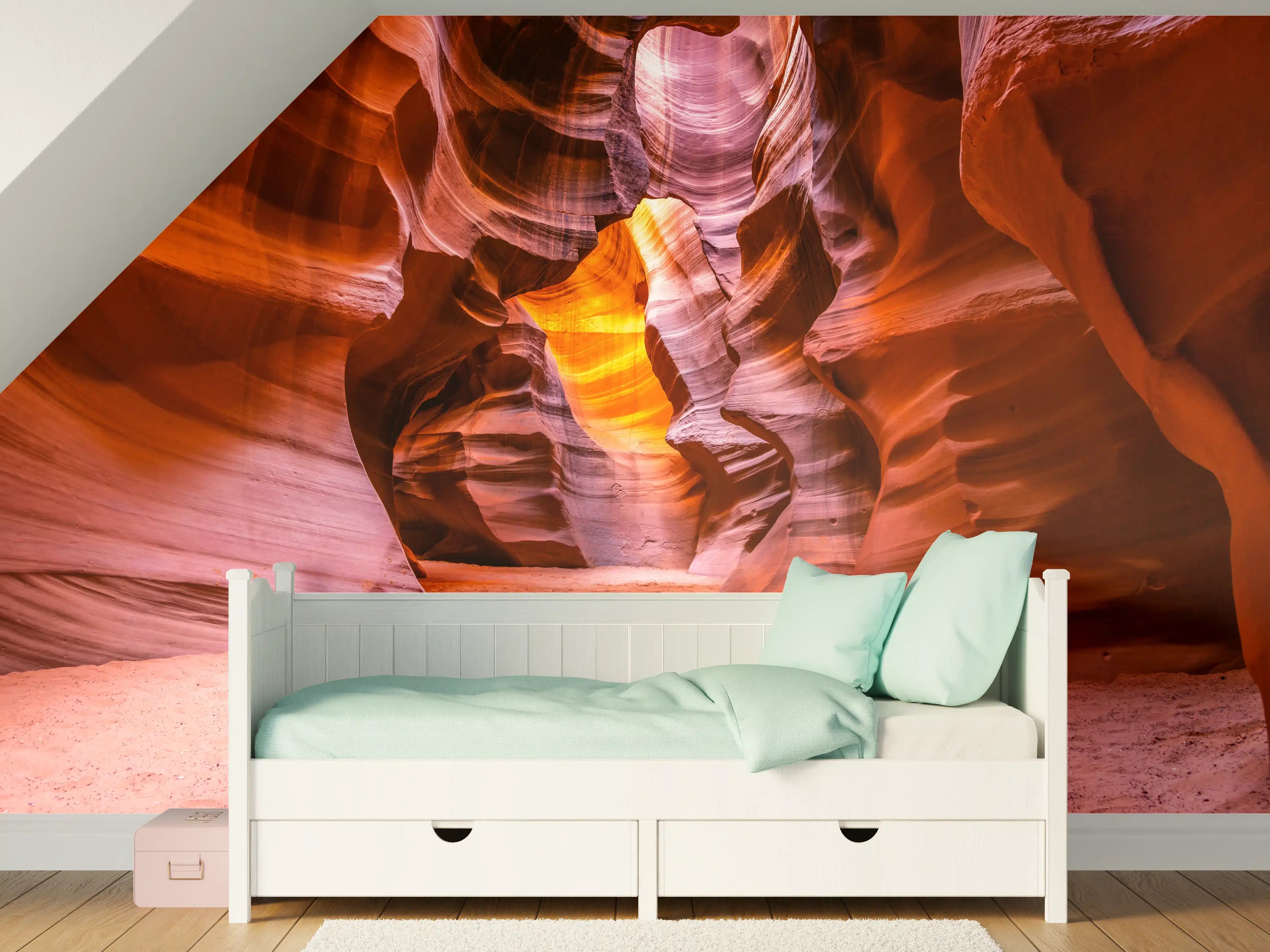 Kinderzimmer Wandgestaltung - Grund des Antelope Canyon in Arizona