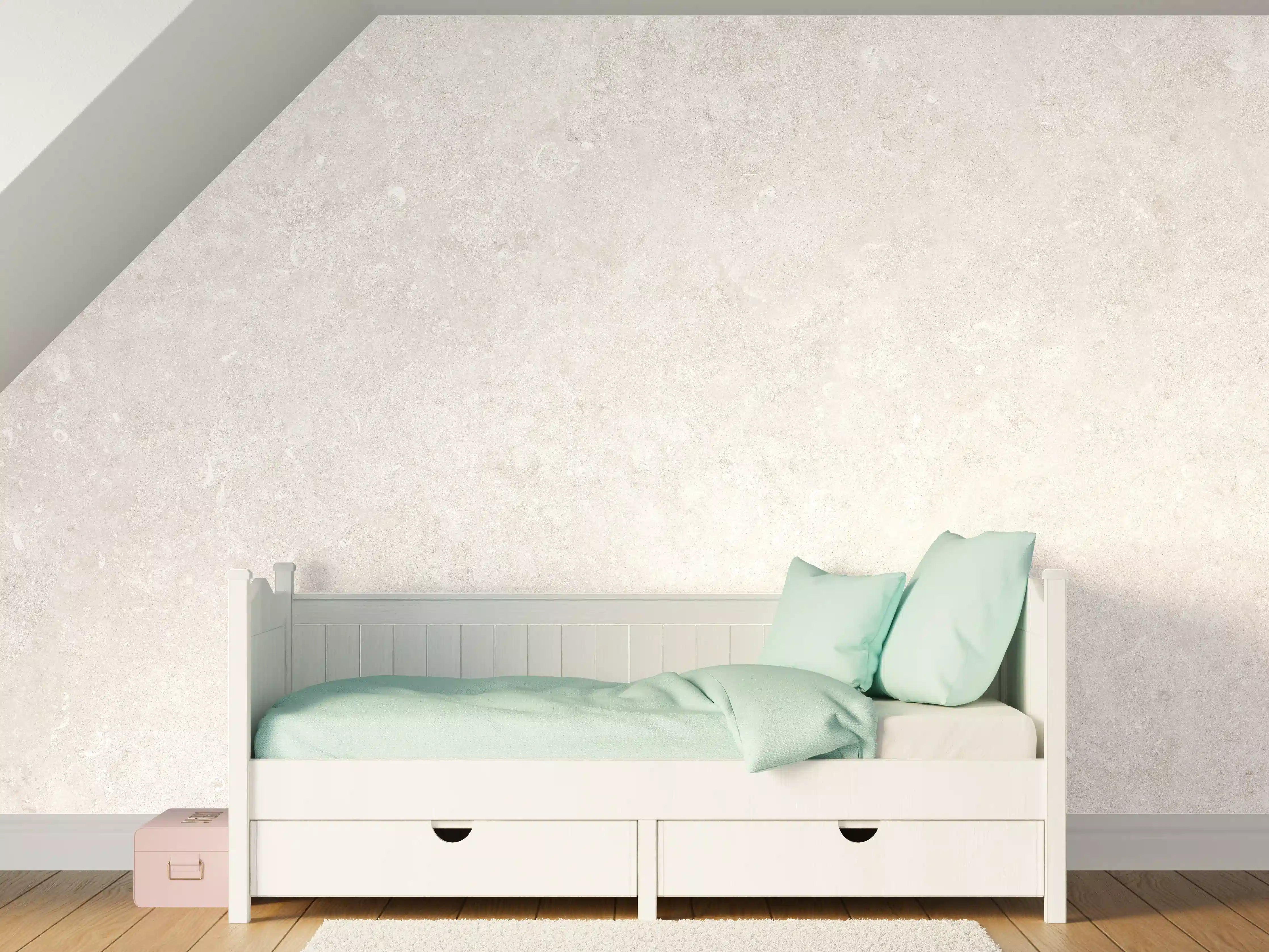 Kinderzimmer Wandgestaltung - Helle Cremefarbene Marmor-Textur