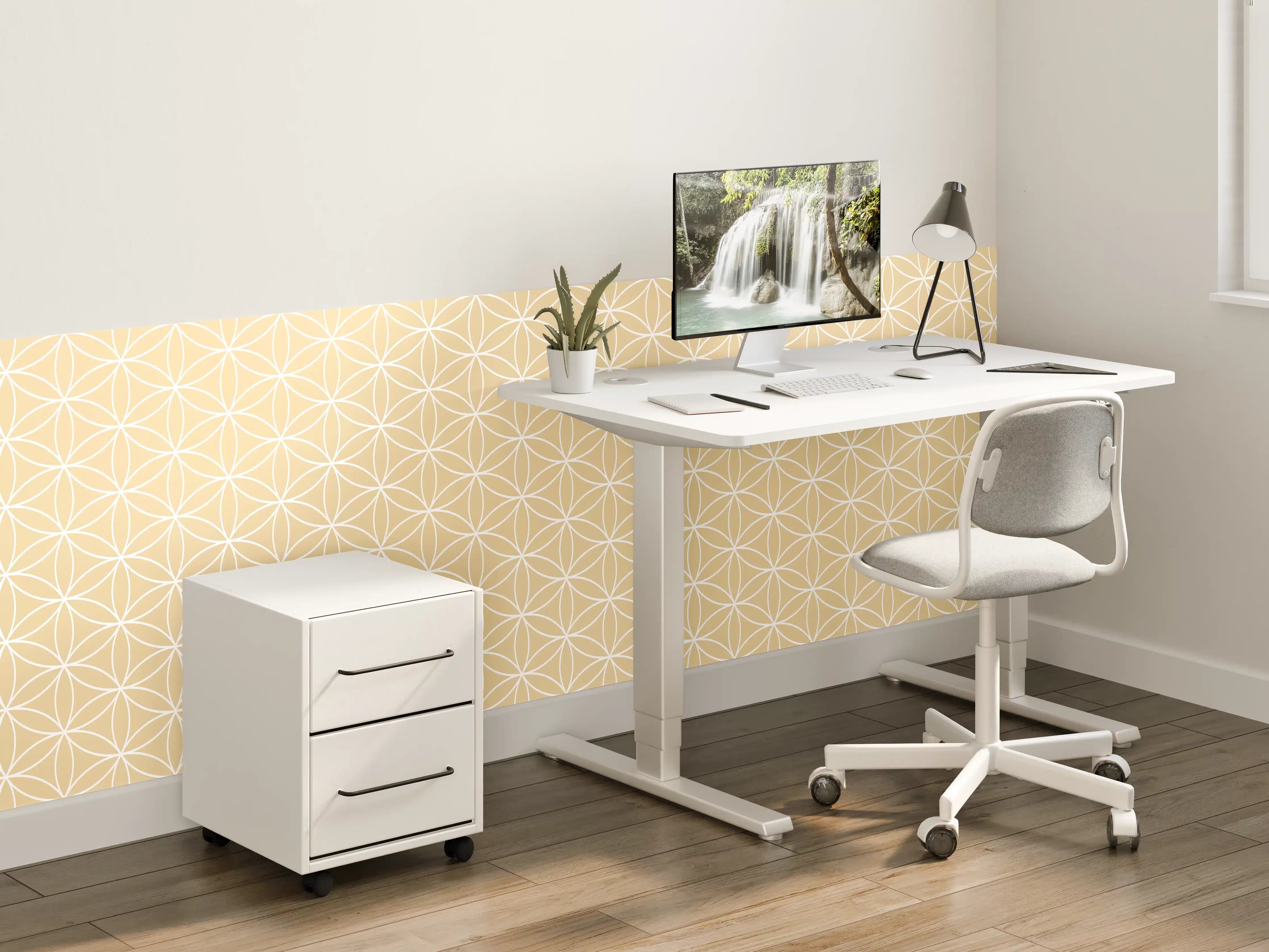 Kinderzimmer Wandgestaltung - Helle Sand-Design-Vorlage