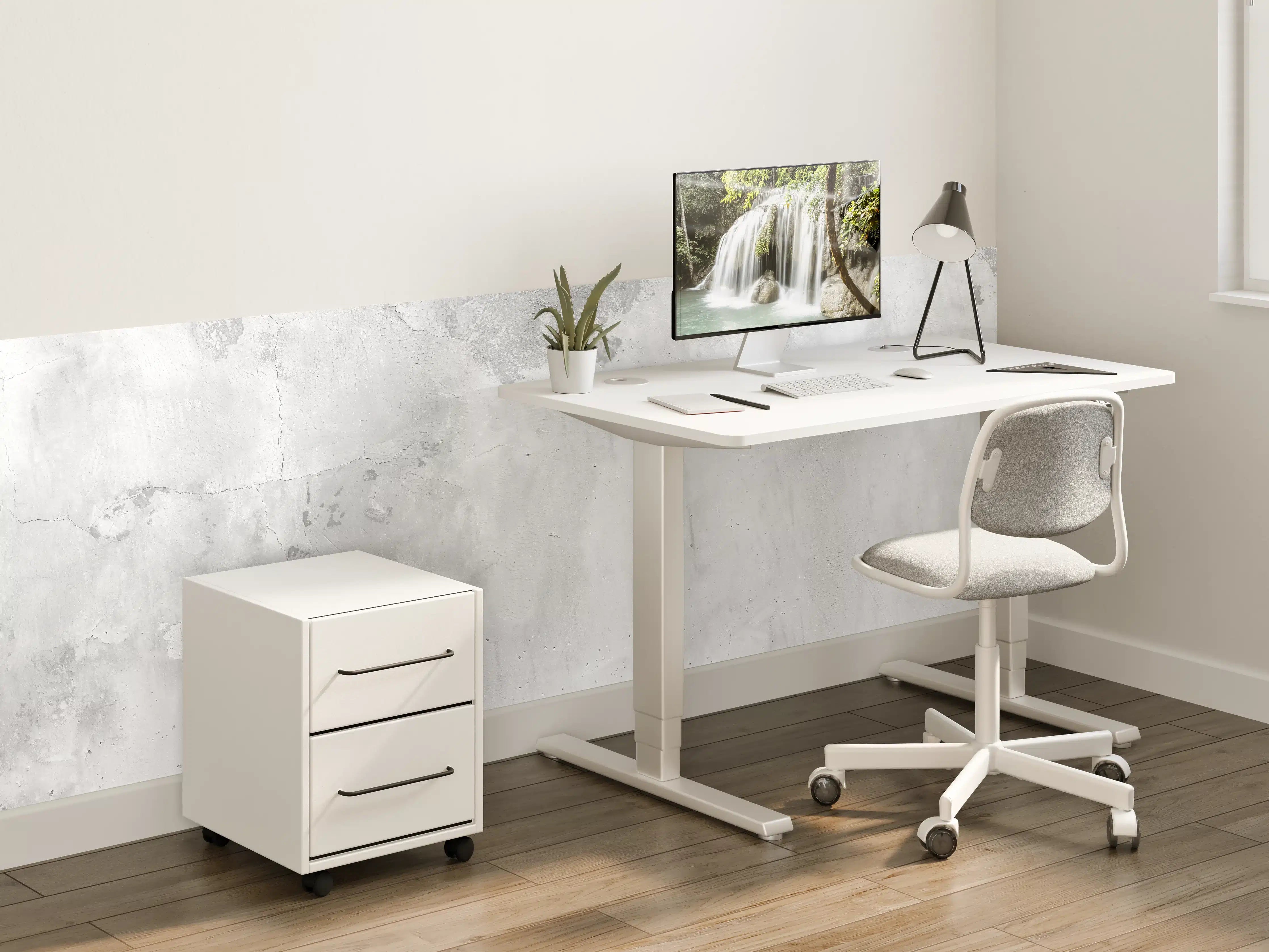 Kinderzimmer Wandgestaltung - Helle Wand mit grauem Schimmer