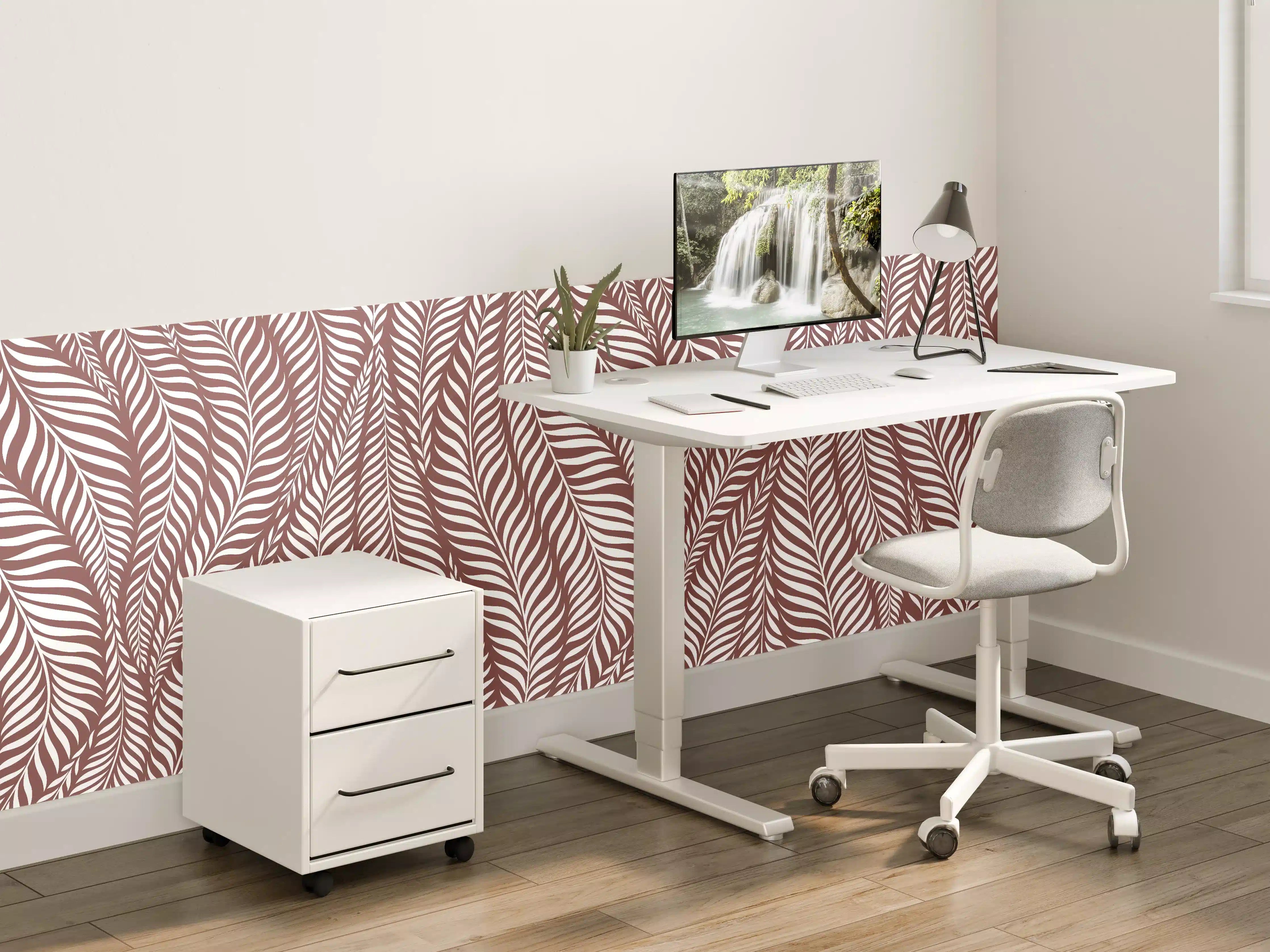 Kinderzimmer Wandgestaltung - Helle Weiß-Grau-Musterwand mit feinen Nuancen