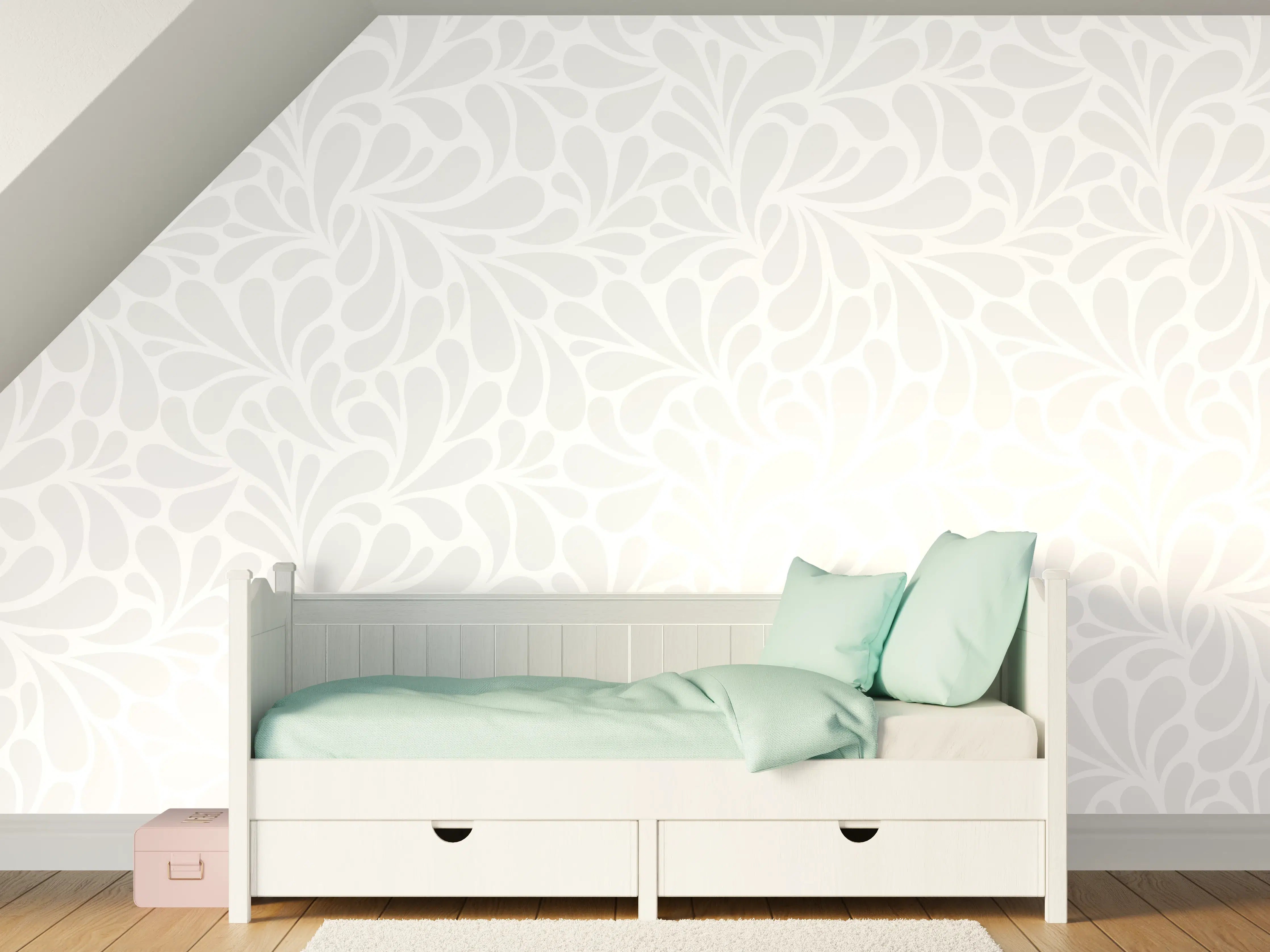 Kinderzimmer Wandgestaltung - Helle, elegante Wandgestaltung
