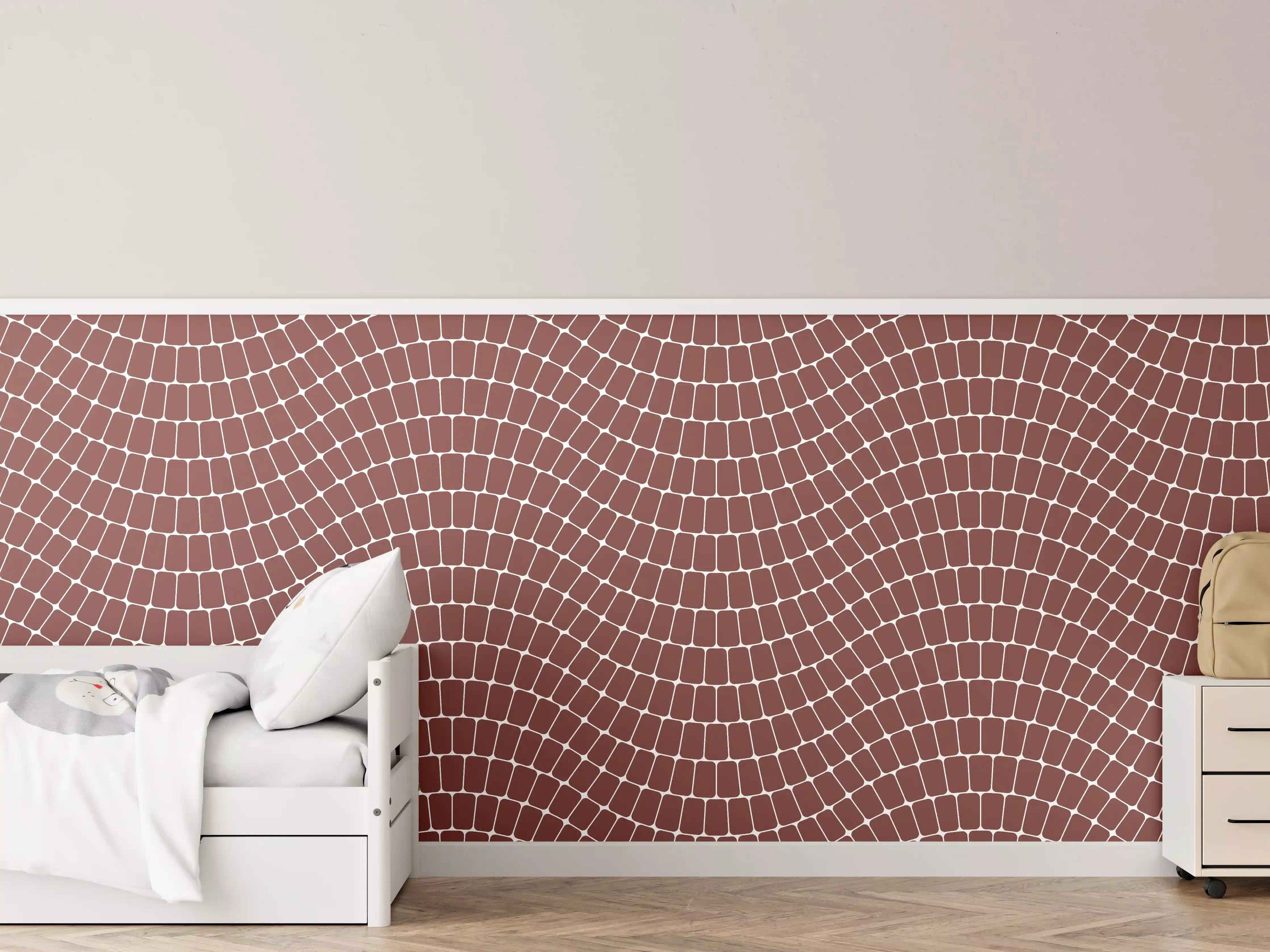 Kinderzimmer Wandgestaltung - Heller Marmor mit subtilen Grau- und Weißnuancen