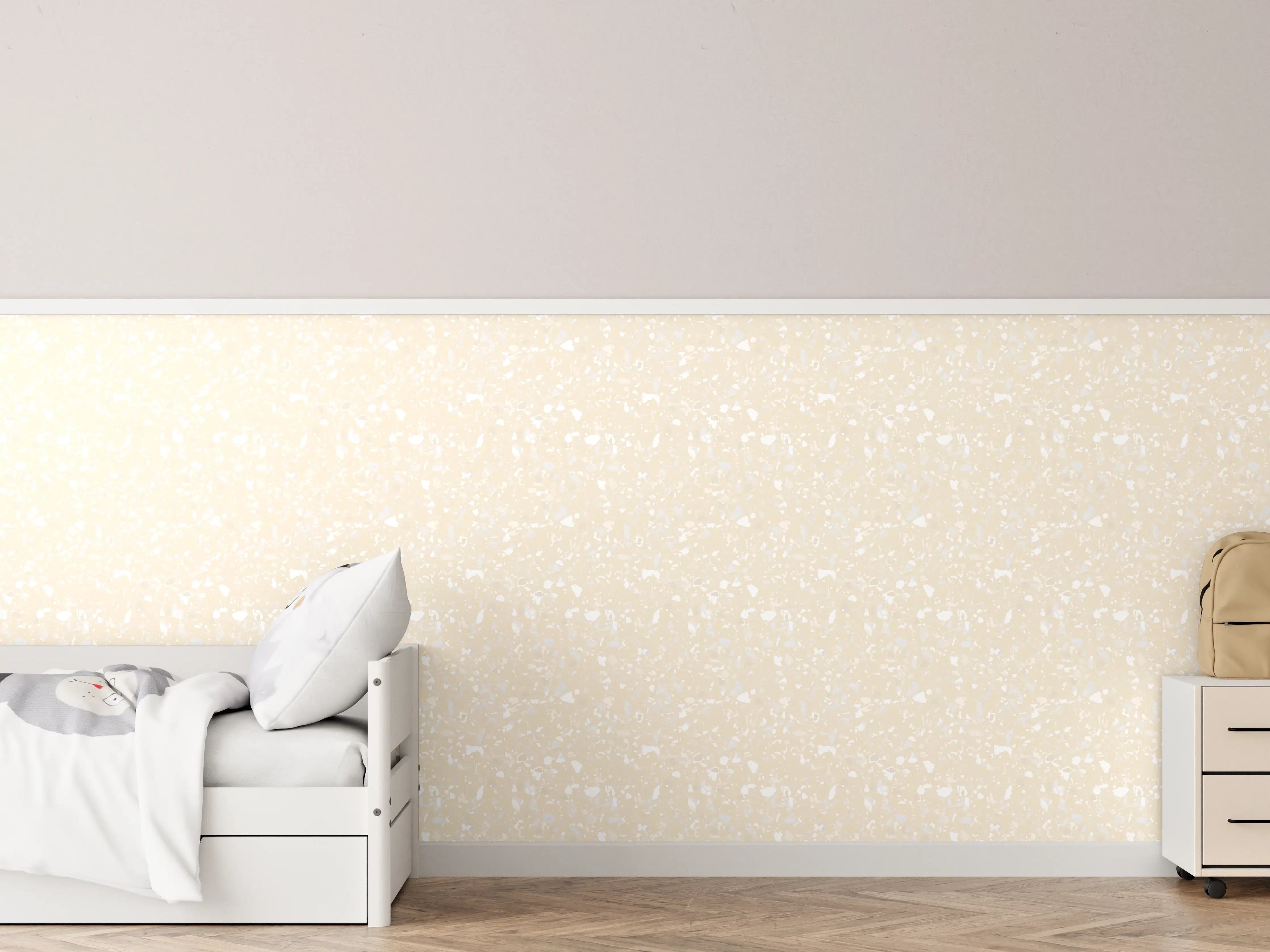 Kinderzimmer Wandgestaltung - Heller Terrazzo-Fliesen-Design