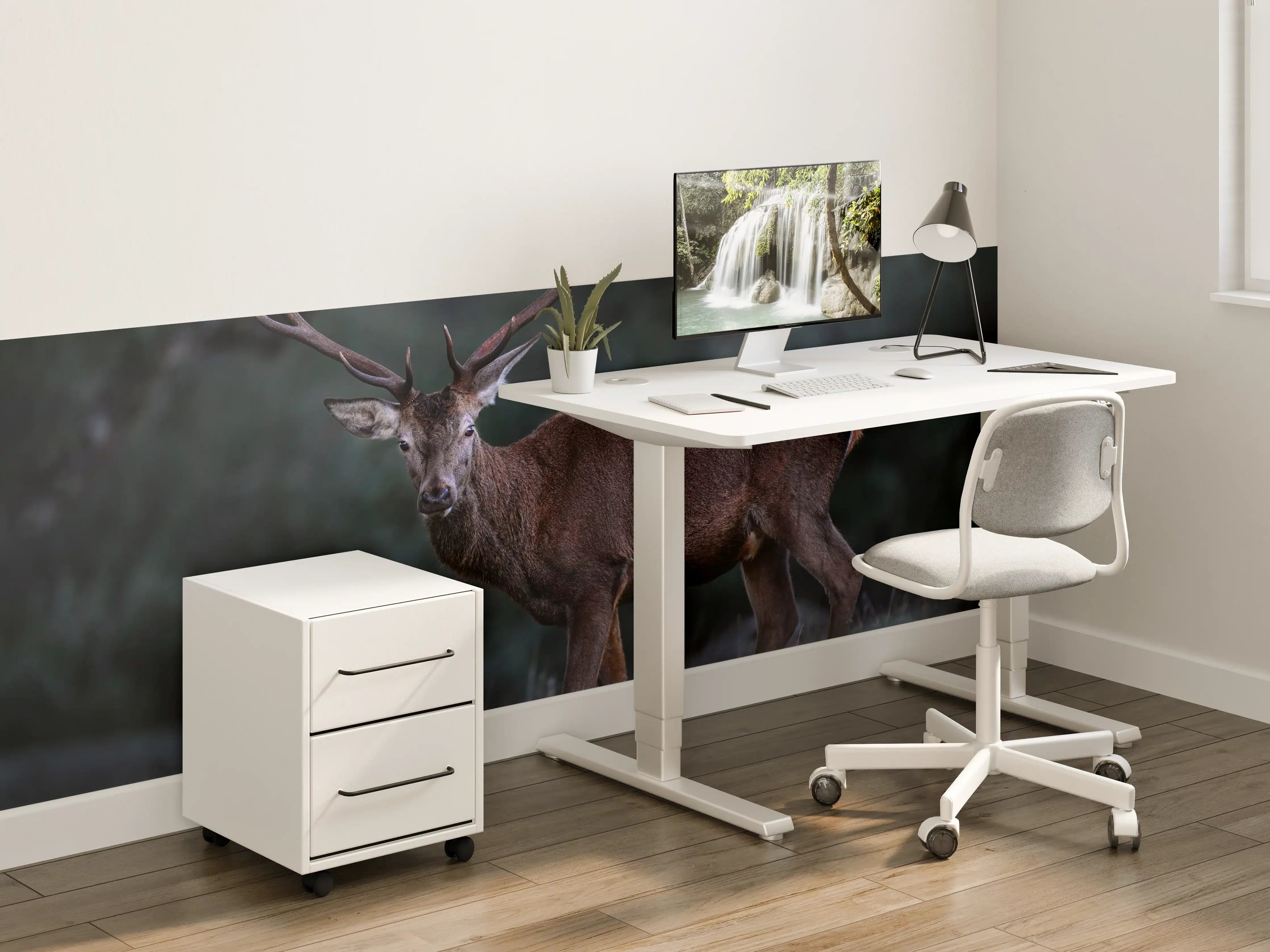 Kinderzimmer Wandgestaltung - Hirsche Gebirge Sierra de Andujar