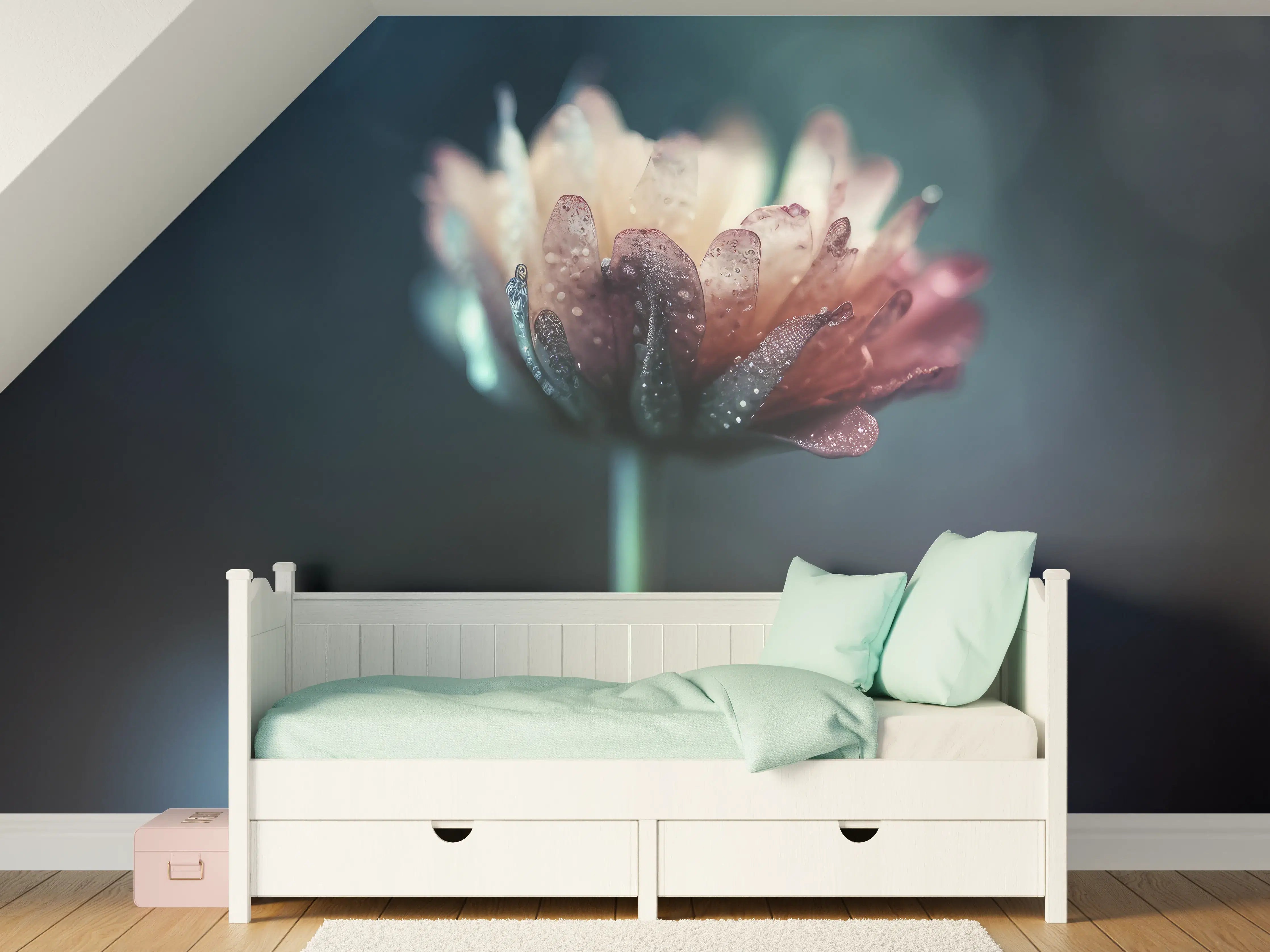 Kinderzimmer Wandgestaltung - Hochauflösende Blume - verschwommen