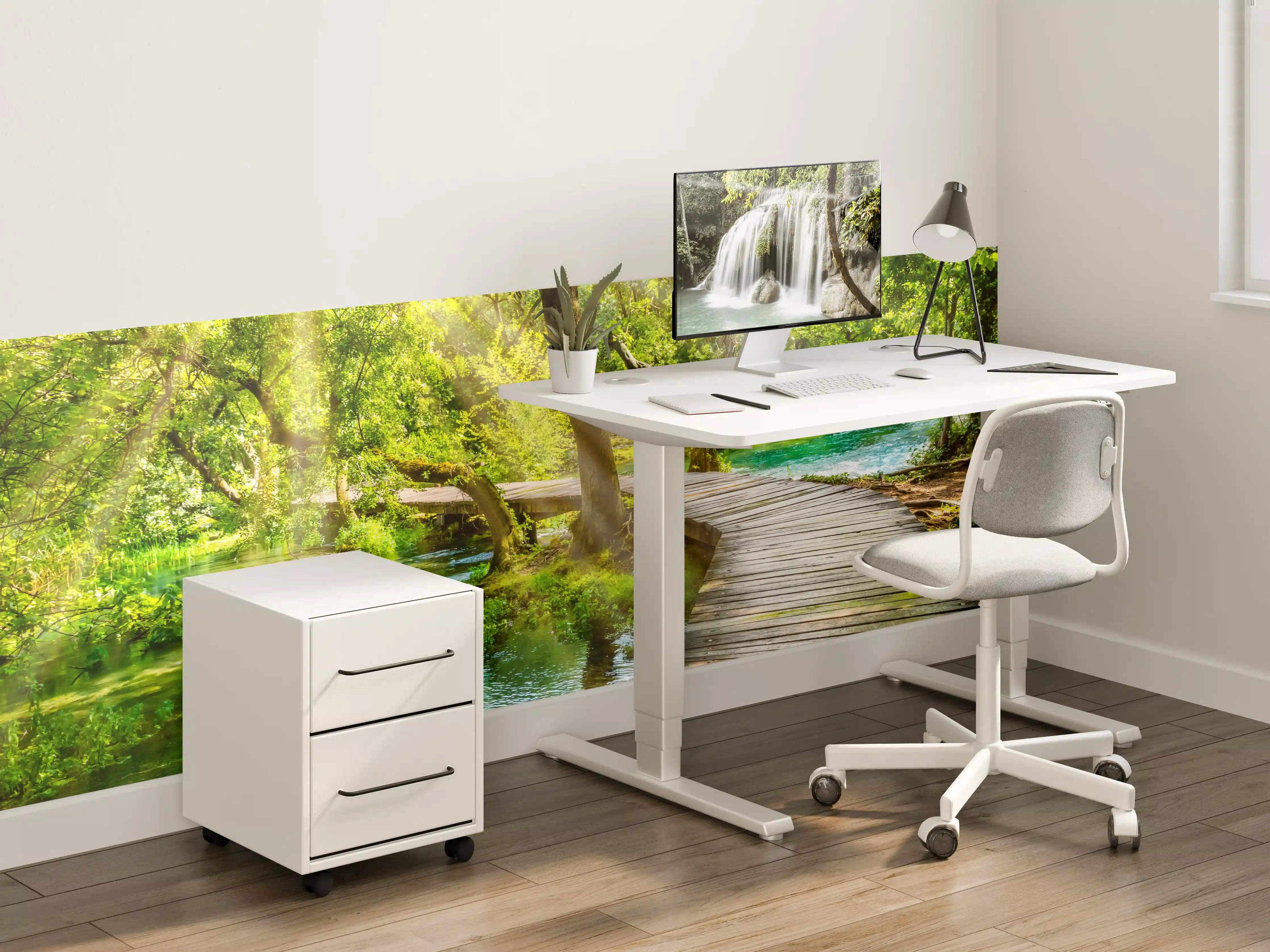 Kinderzimmer Wandgestaltung - Hölzerner Fußweg über Fluss - Kroatien