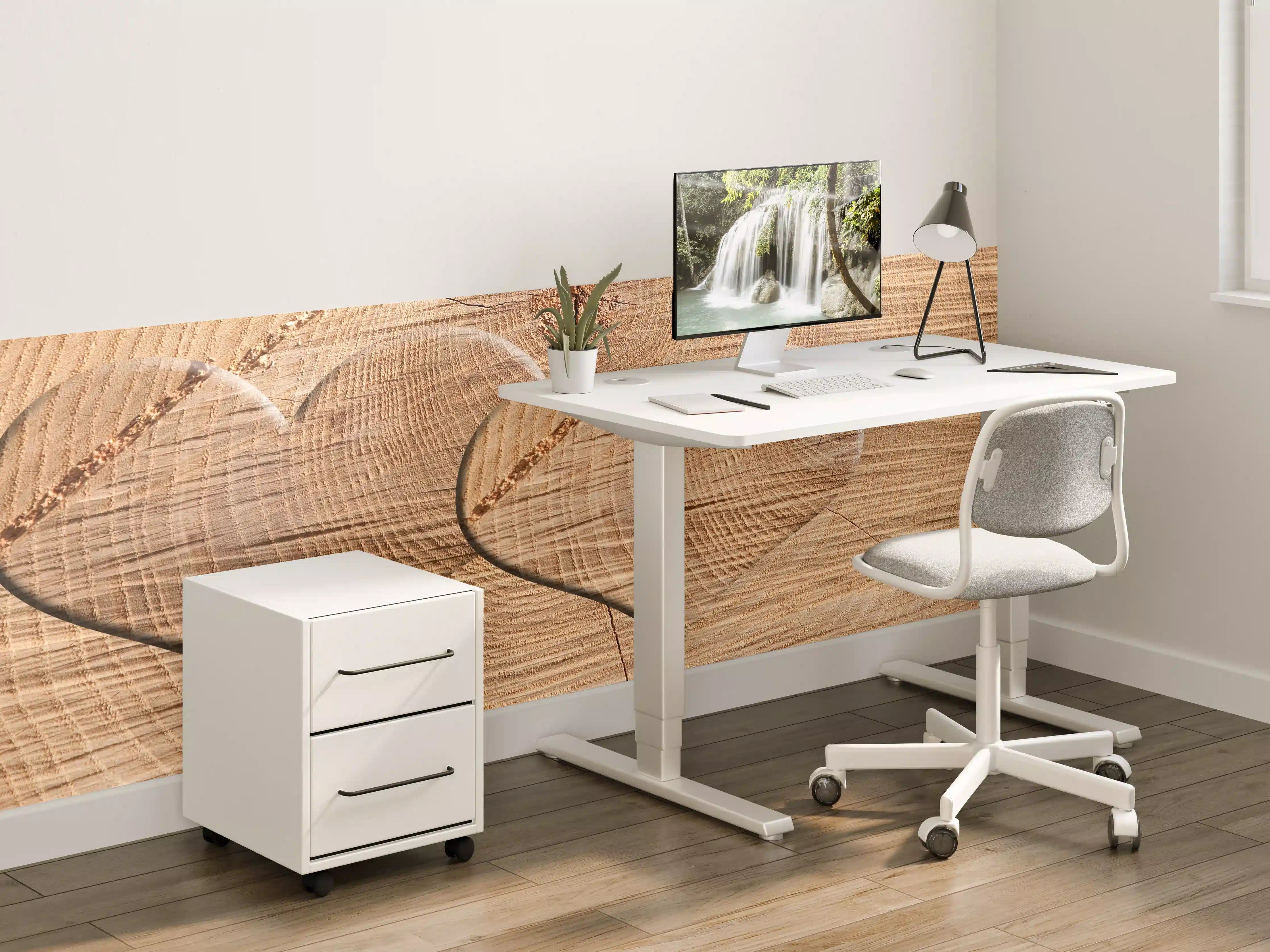 Kinderzimmer Wandgestaltung - Holzherz mit natürlicher Maserung