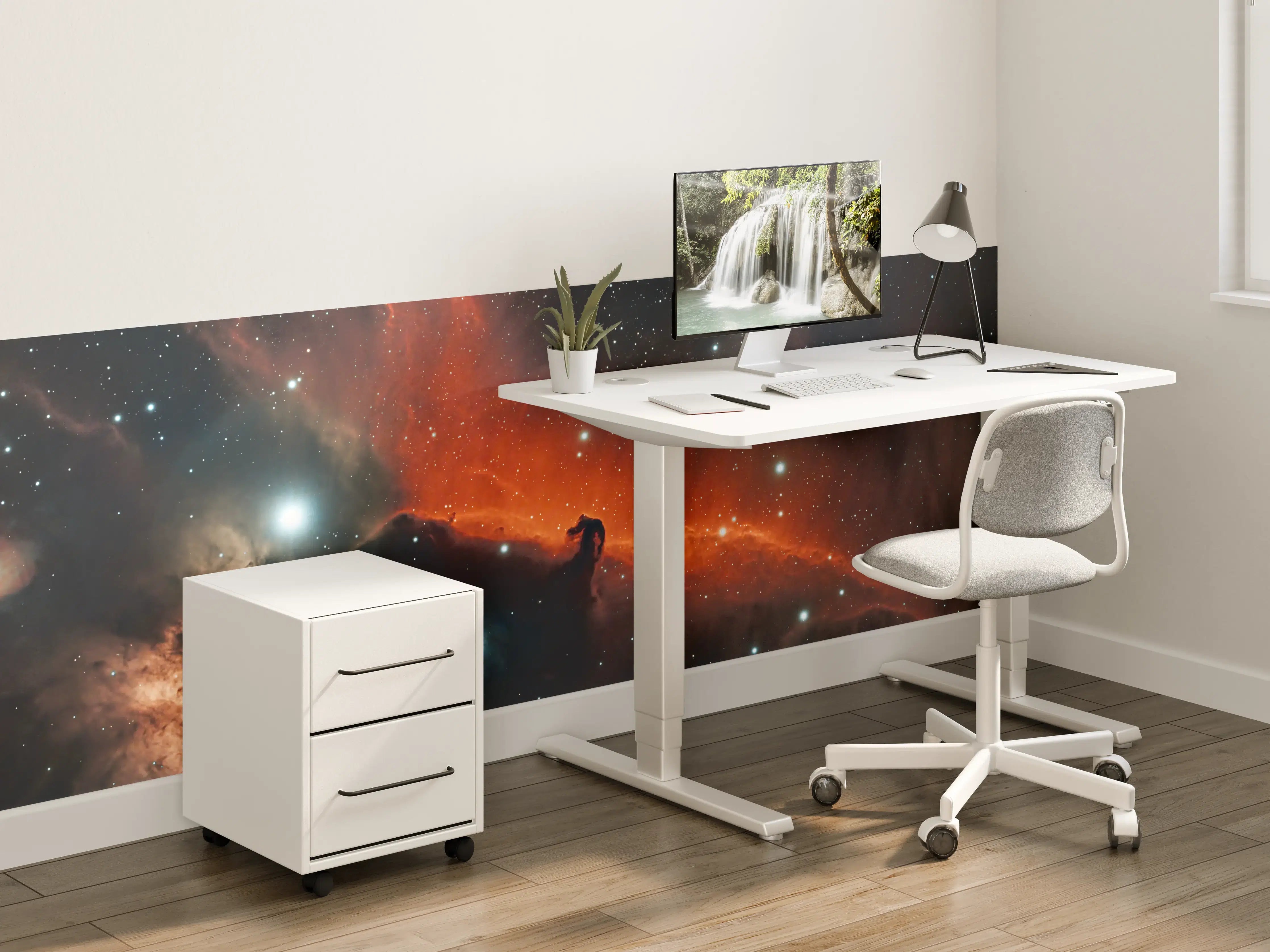 Kinderzimmer Wandgestaltung - Horsehead amd Flame Nebula