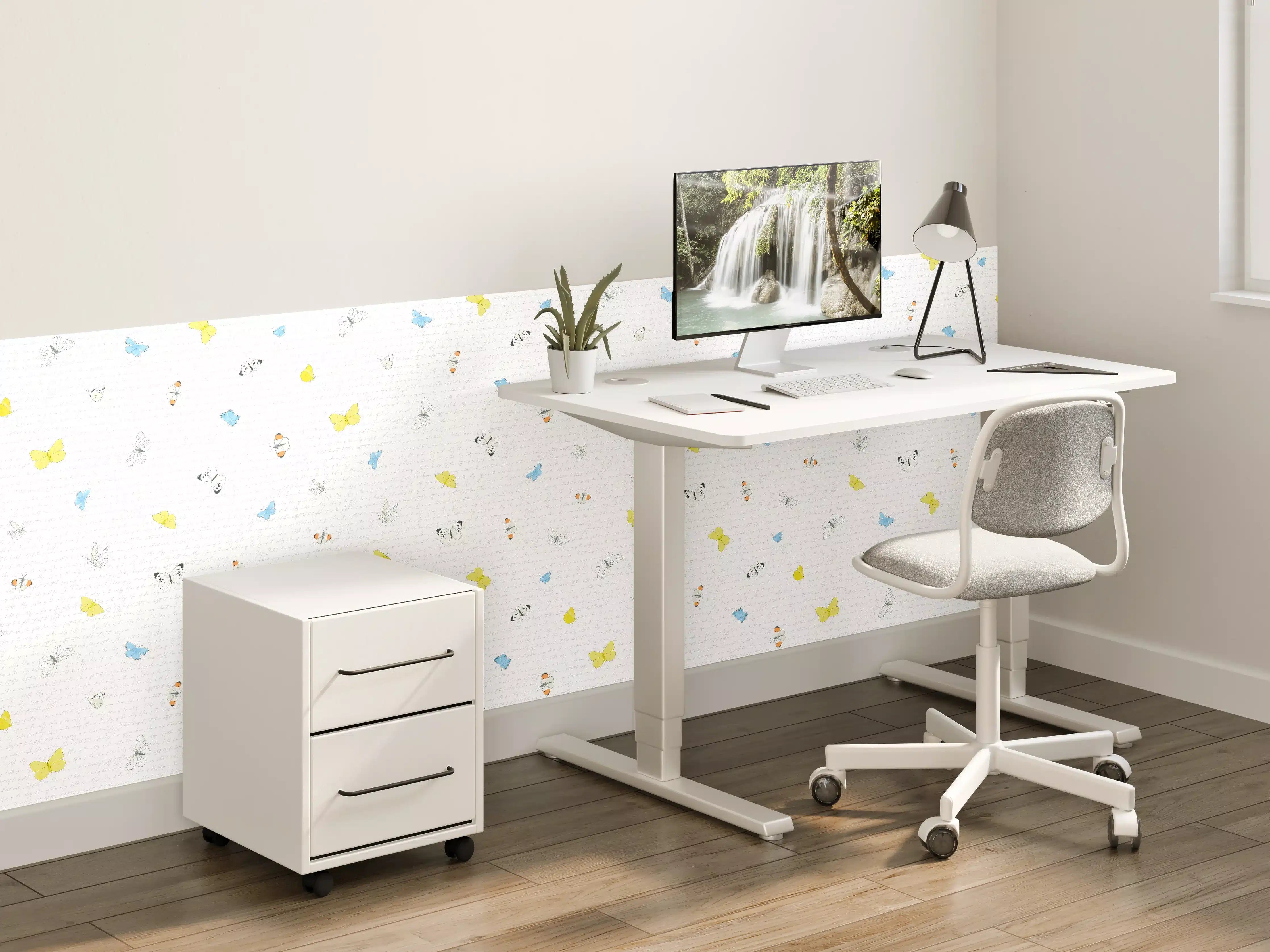 Kinderzimmer Wandgestaltung - Hübscher Babymotiv-Druck in zarten Farben