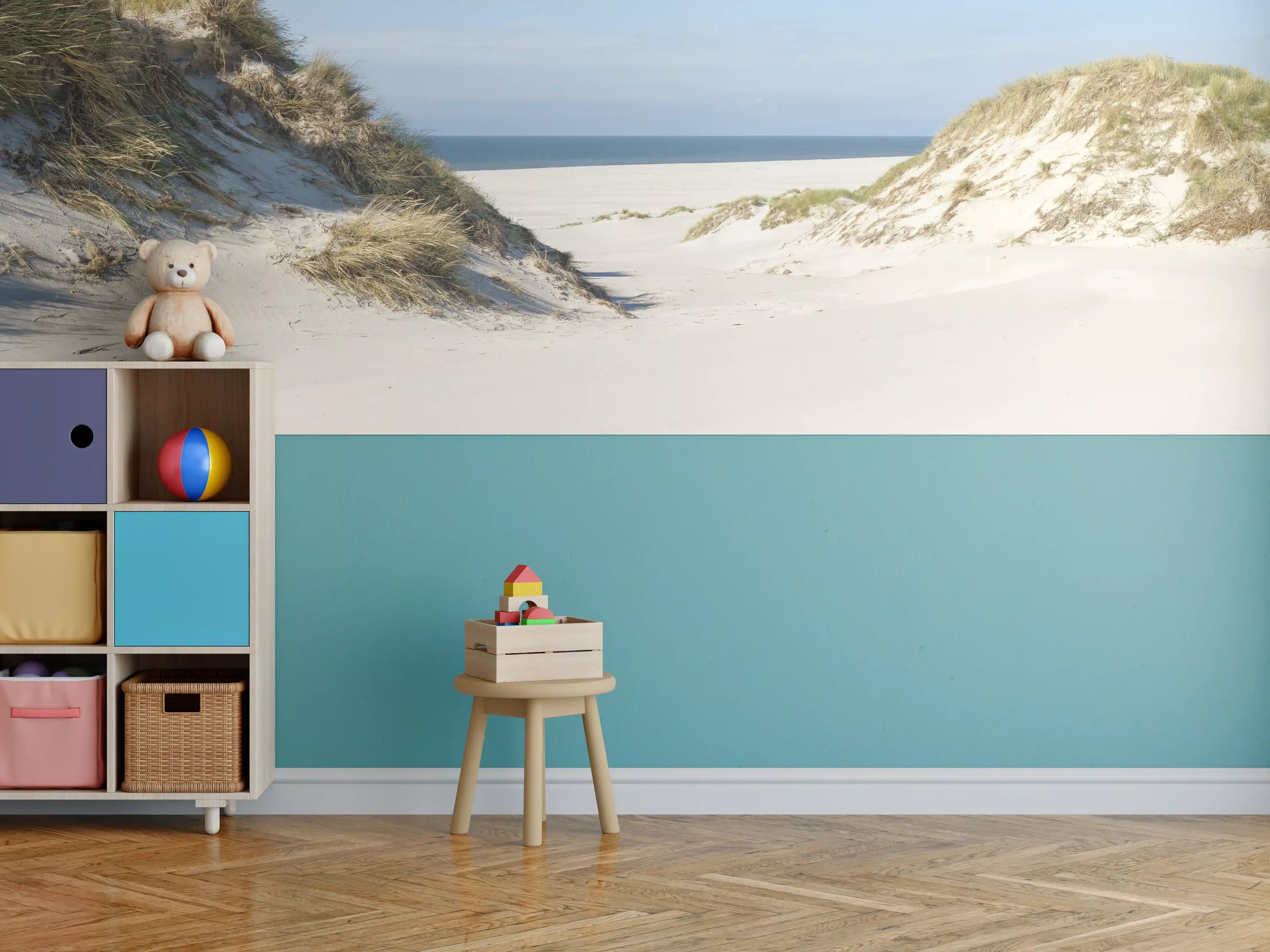 Kinderzimmer Wandgestaltung - Idyllische Sanddüne am Meer