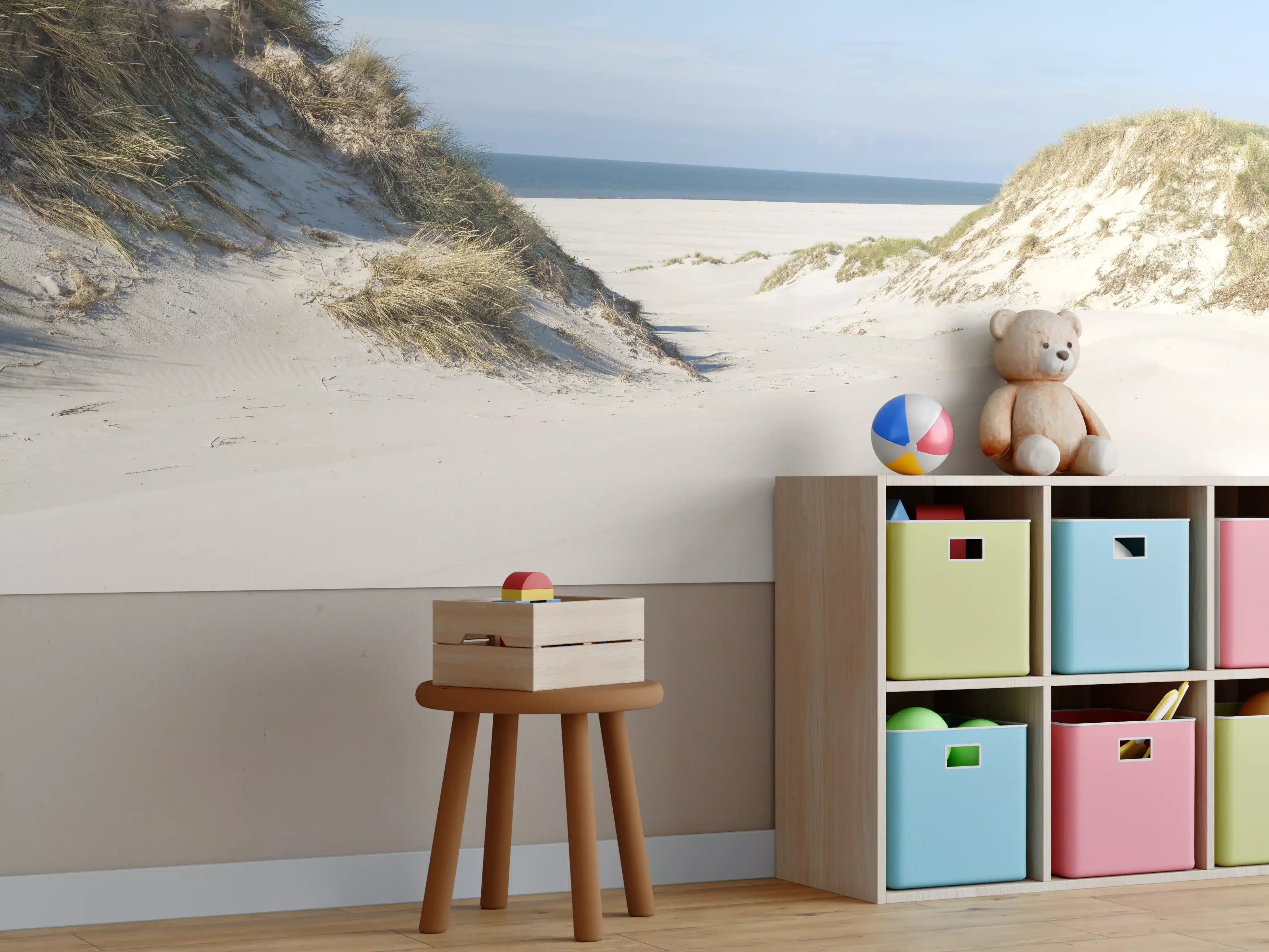 Kinderzimmer Wandgestaltung - Idyllische Sanddüne am Meer