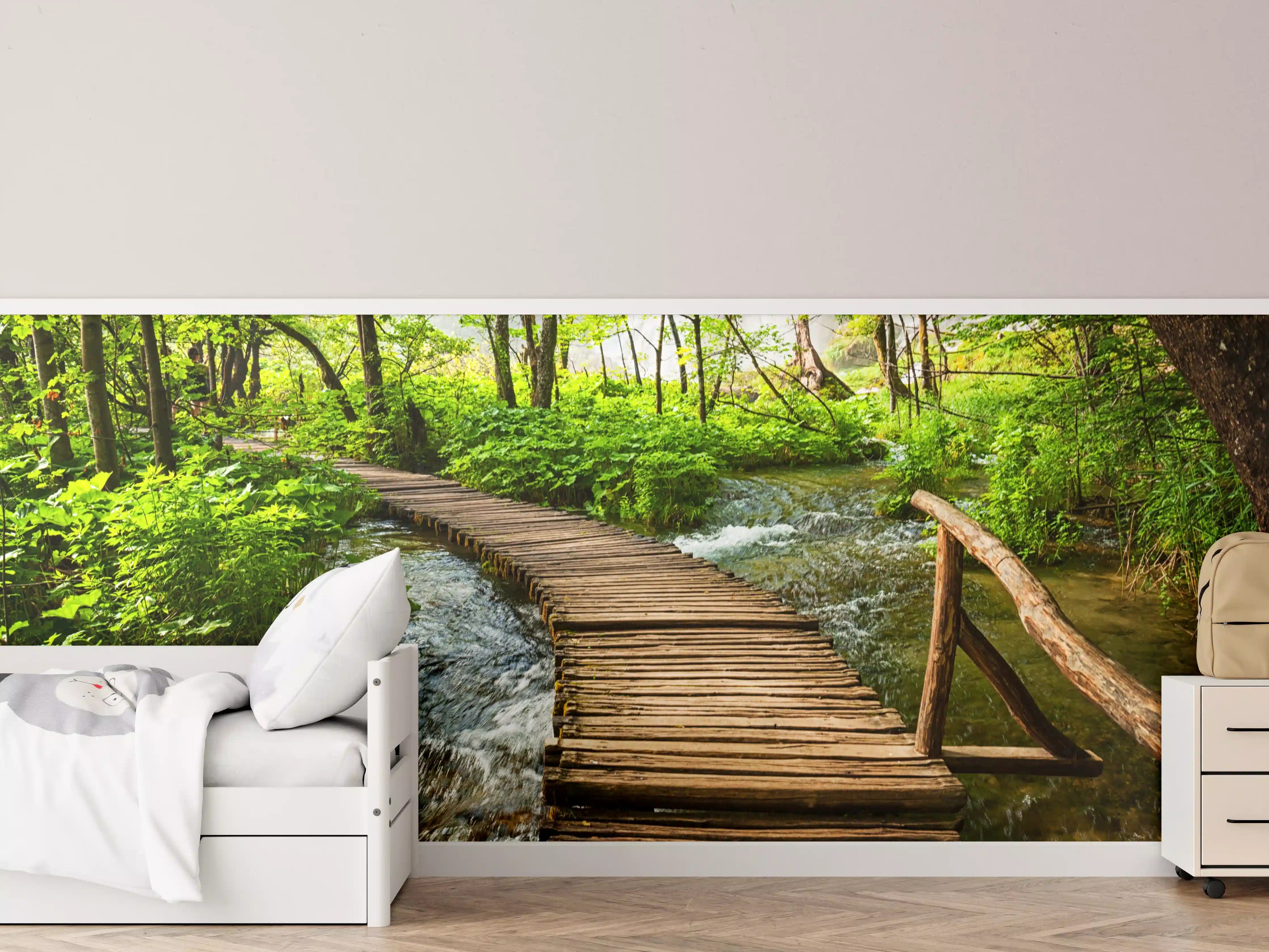 Kinderzimmer Wandgestaltung - Idyllischer Dschungelpfad - Kroatien
