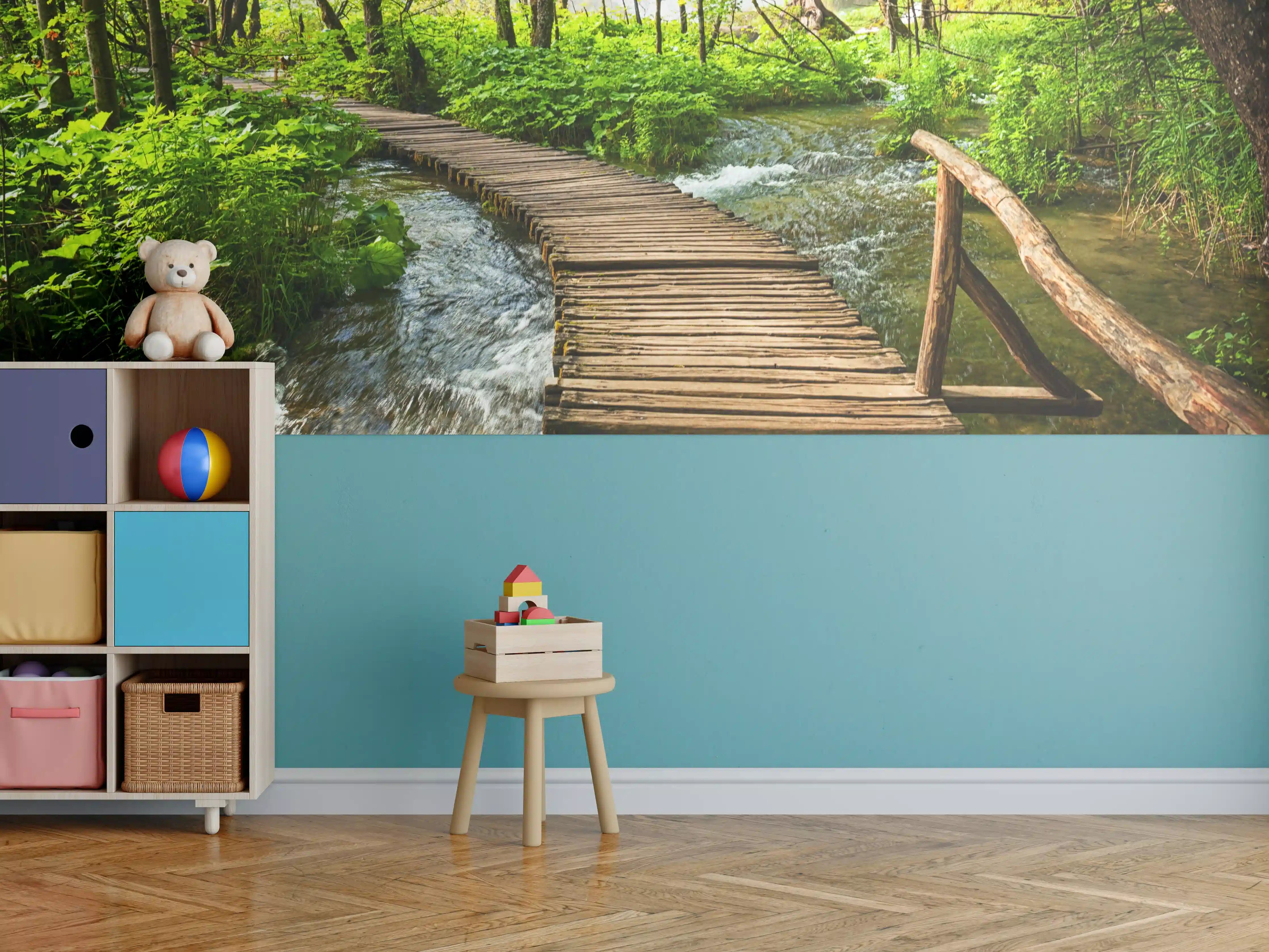 Kinderzimmer Wandgestaltung - Idyllischer Dschungelpfad - Kroatien