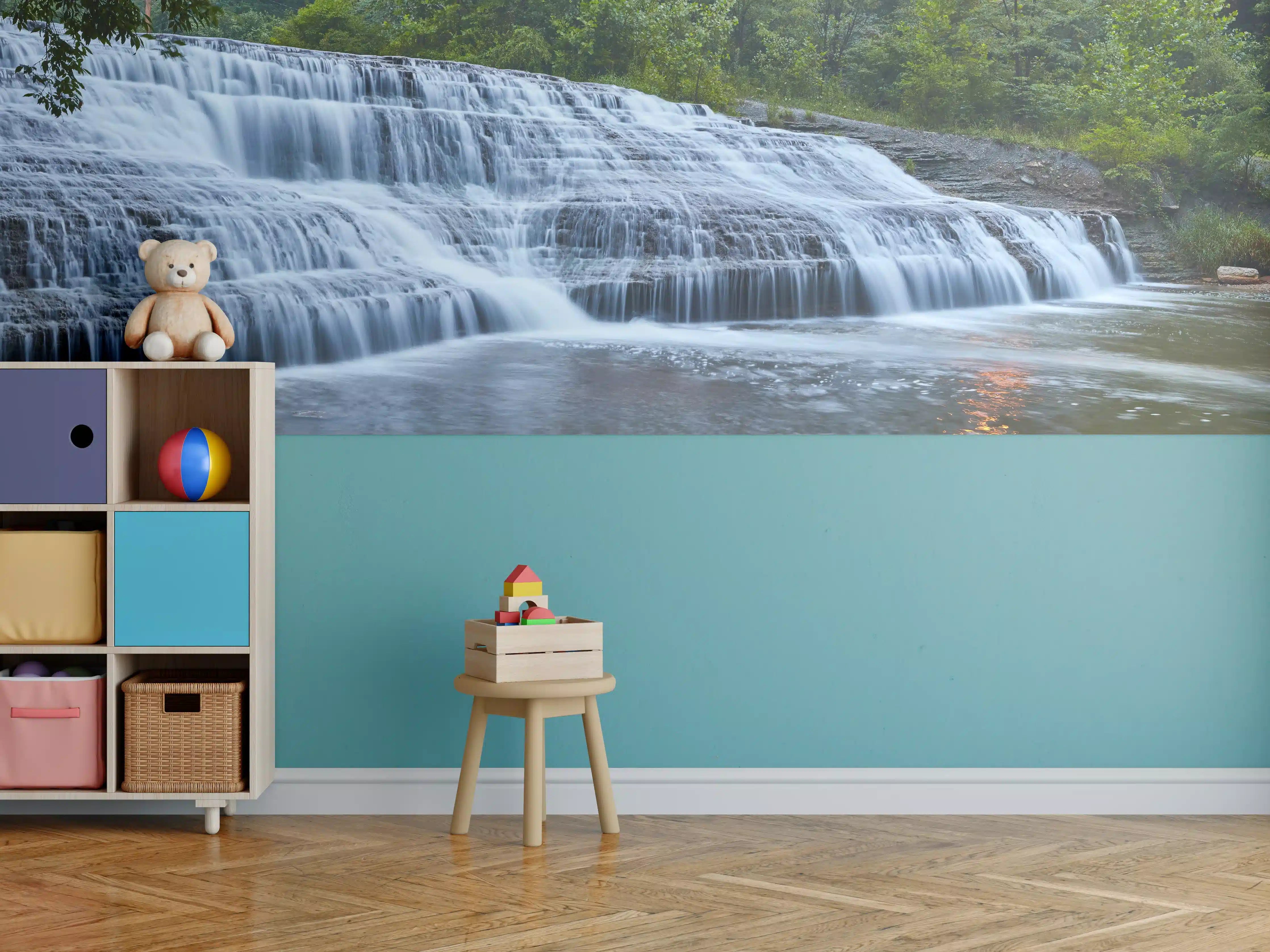 Kinderzimmer Wandgestaltung - Indiana Wasserfall