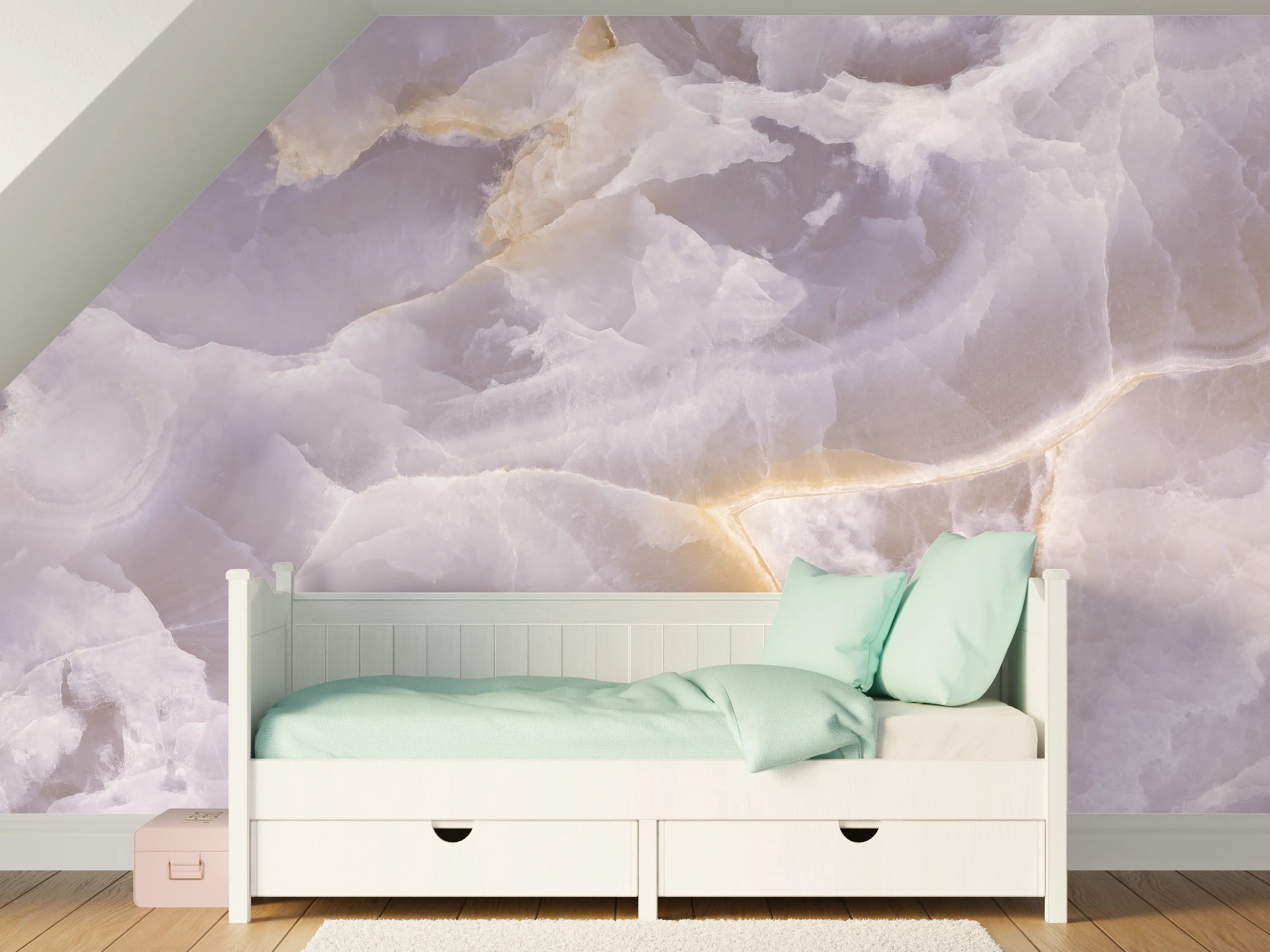 Kinderzimmer Wandgestaltung - Italienischer Marmor