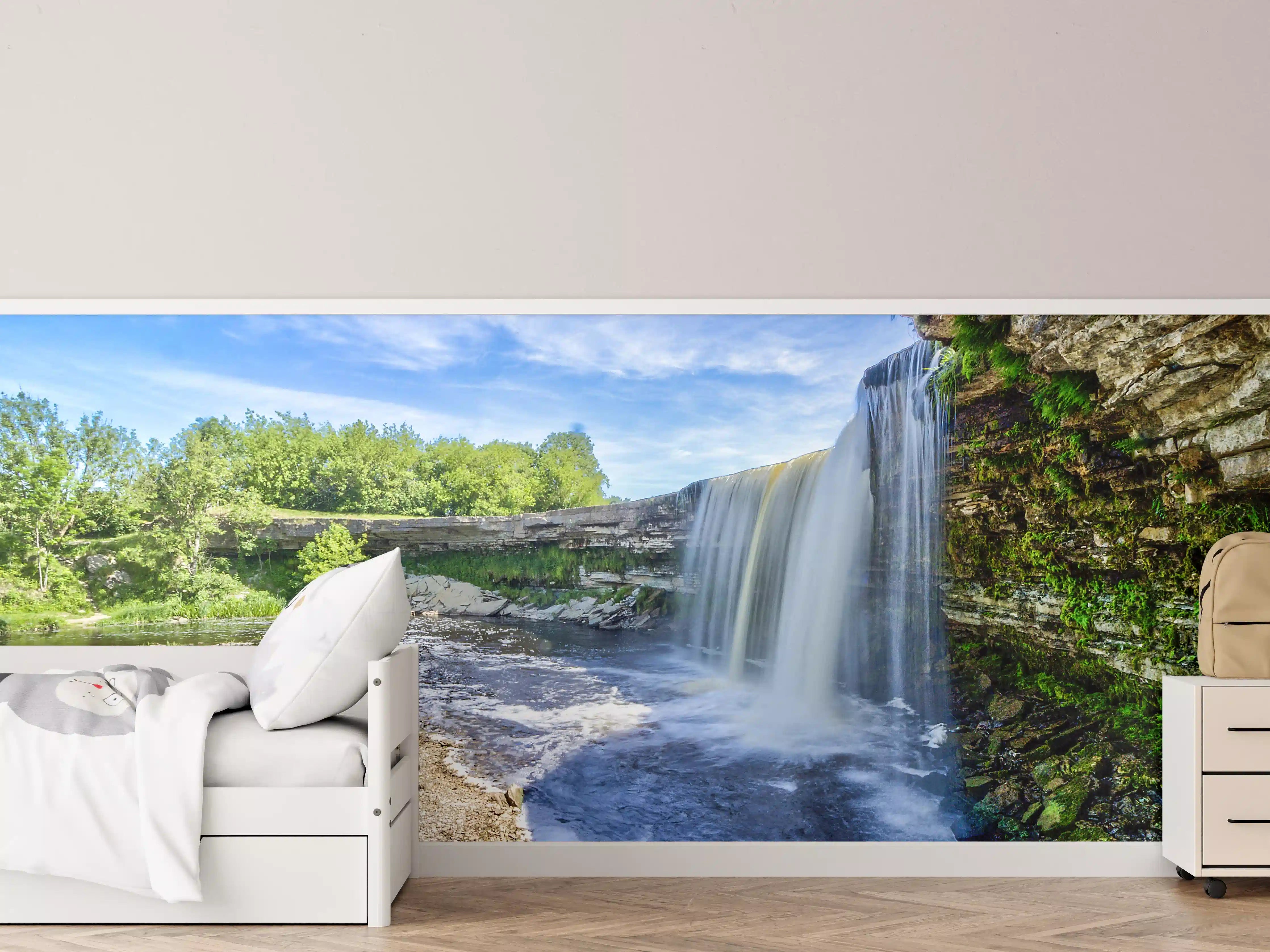 Kinderzimmer Wandgestaltung - Jagala Sommer Wasserfall
