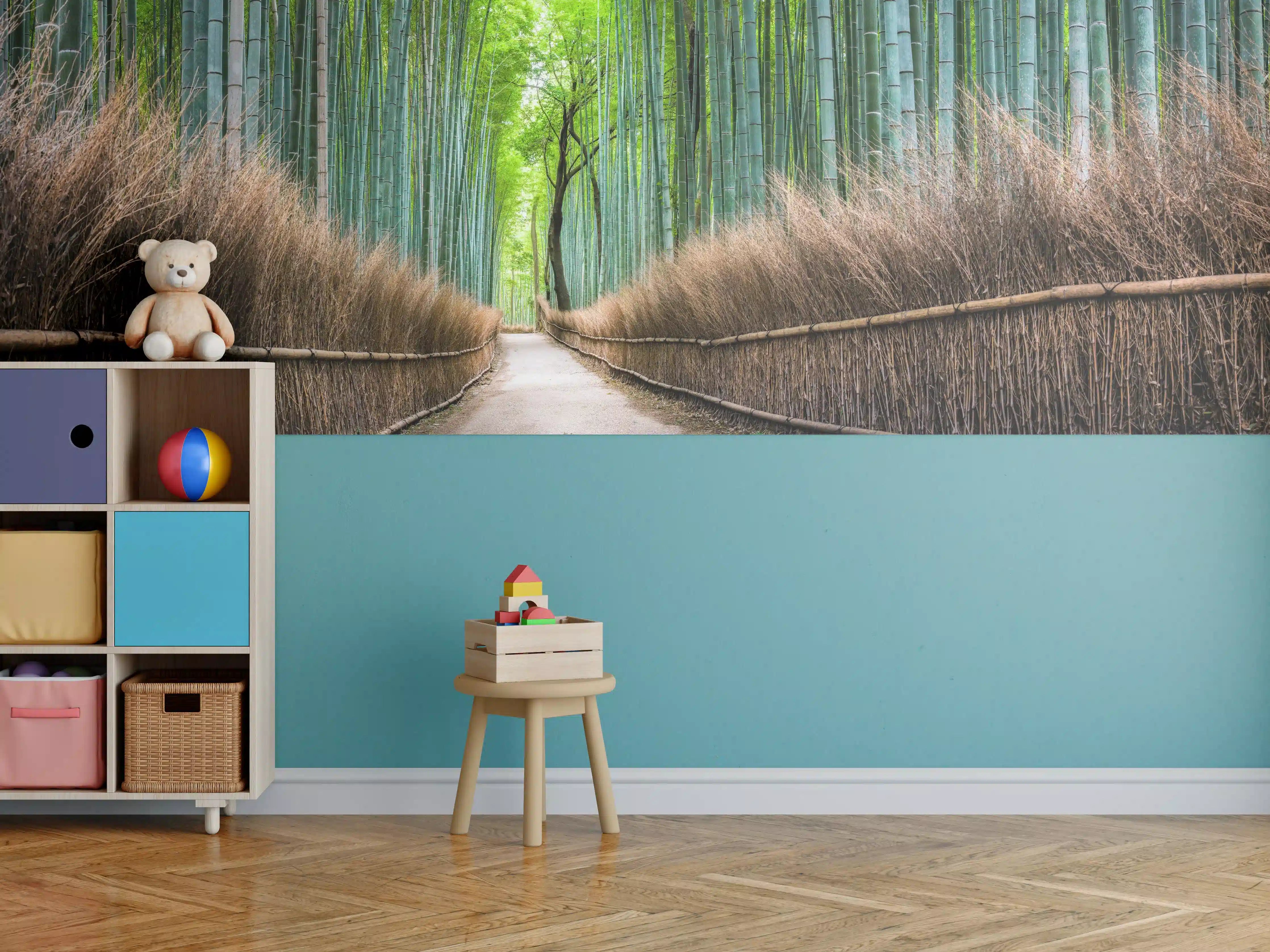 Kinderzimmer Wandgestaltung - Japanischer Bambuswald in Arashiyama